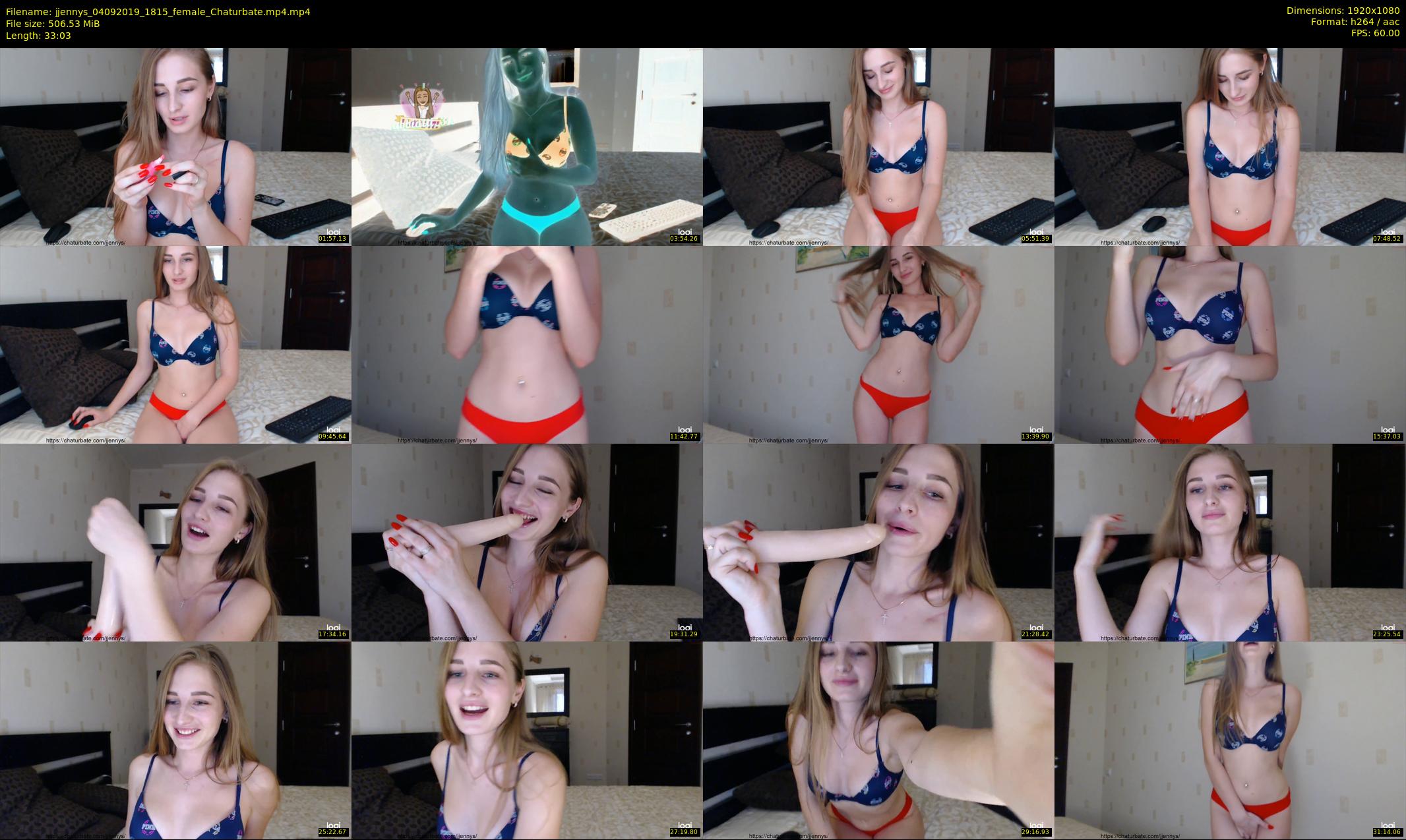jjennys — 34 minute Chaturbate female cam show recording, 1080p, Sep 4, 2019