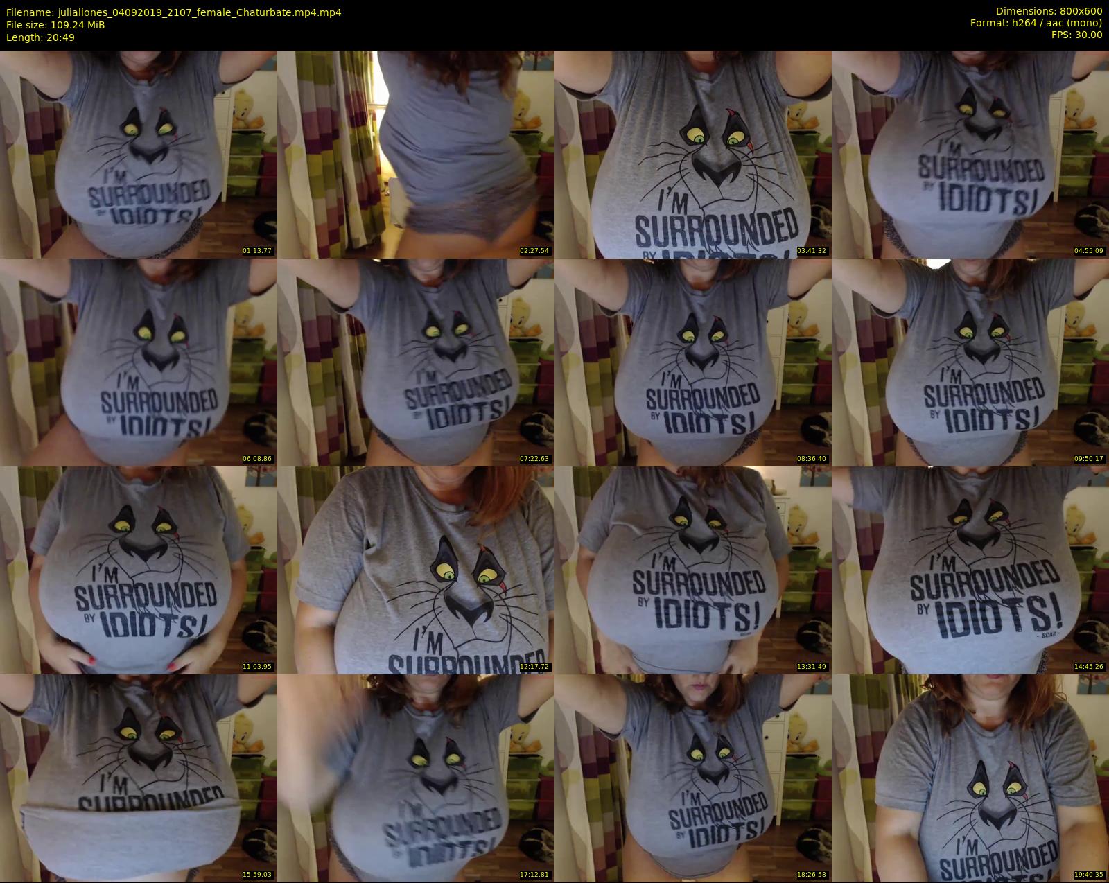 julialiones — 21 minute Chaturbate female cam show recording, 480p, Sep 4, 2019
