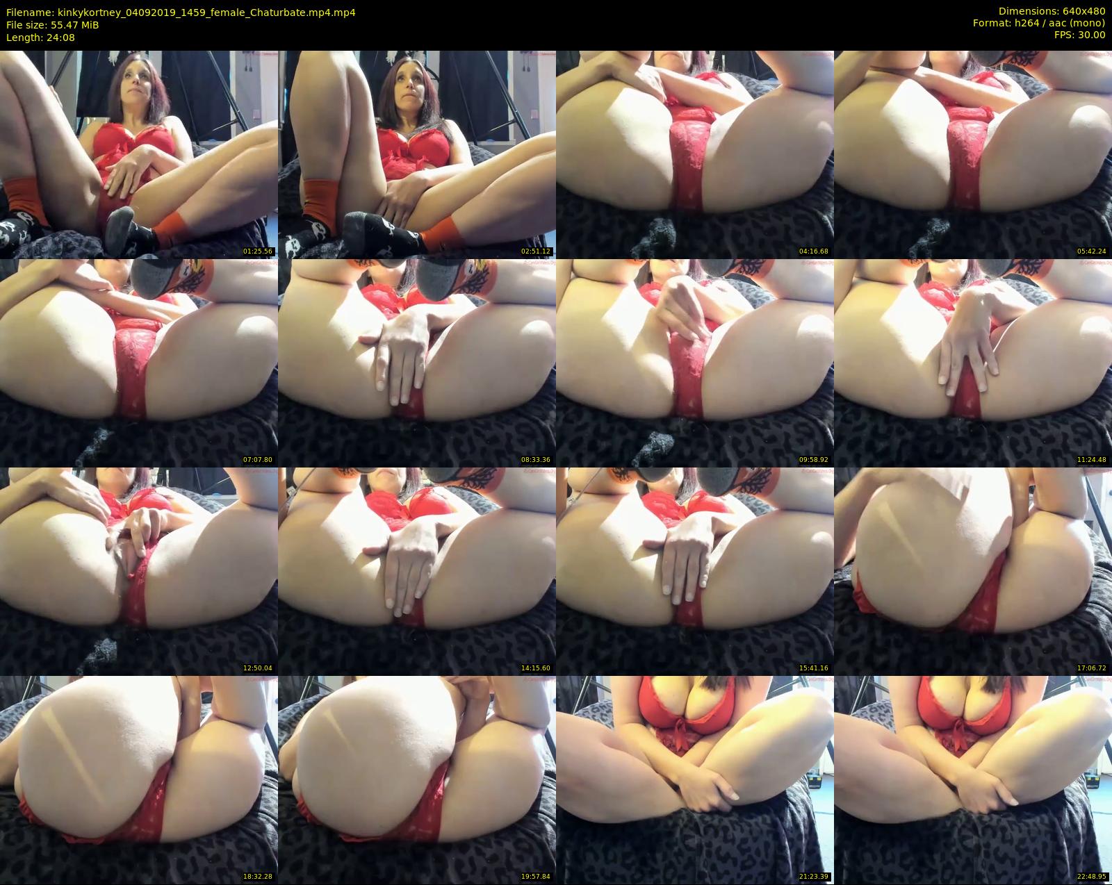kinkykortney — 25 minute Chaturbate female cam show recording, 480p, Sep 4, 2019