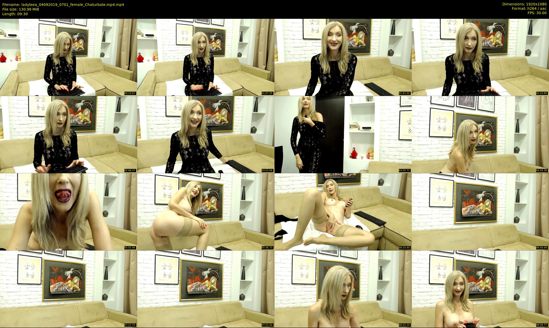 ladyleea — 10 minute Chaturbate female cam show recording, 1080p, Sep 4, 2019