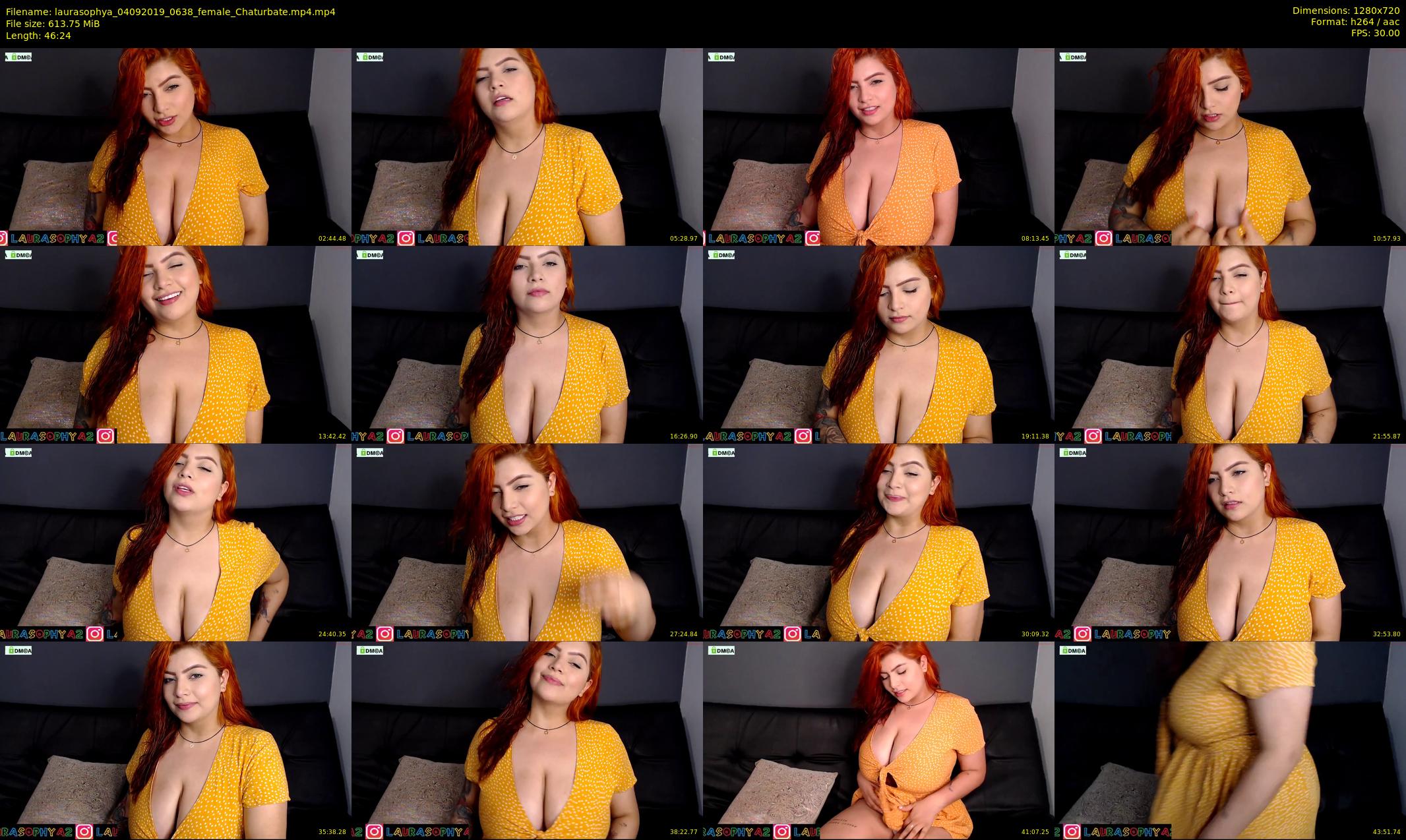 laurasophya — 47 minute Chaturbate female cam show recording, 720p, Sep 4, 2019