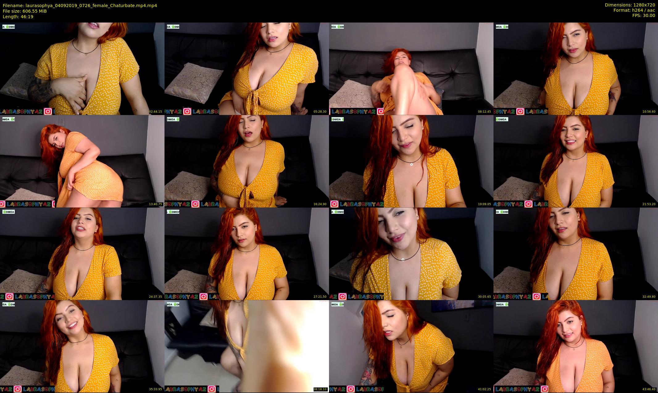 laurasophya — 47 minute Chaturbate female cam show recording, 720p, Sep 4, 2019
