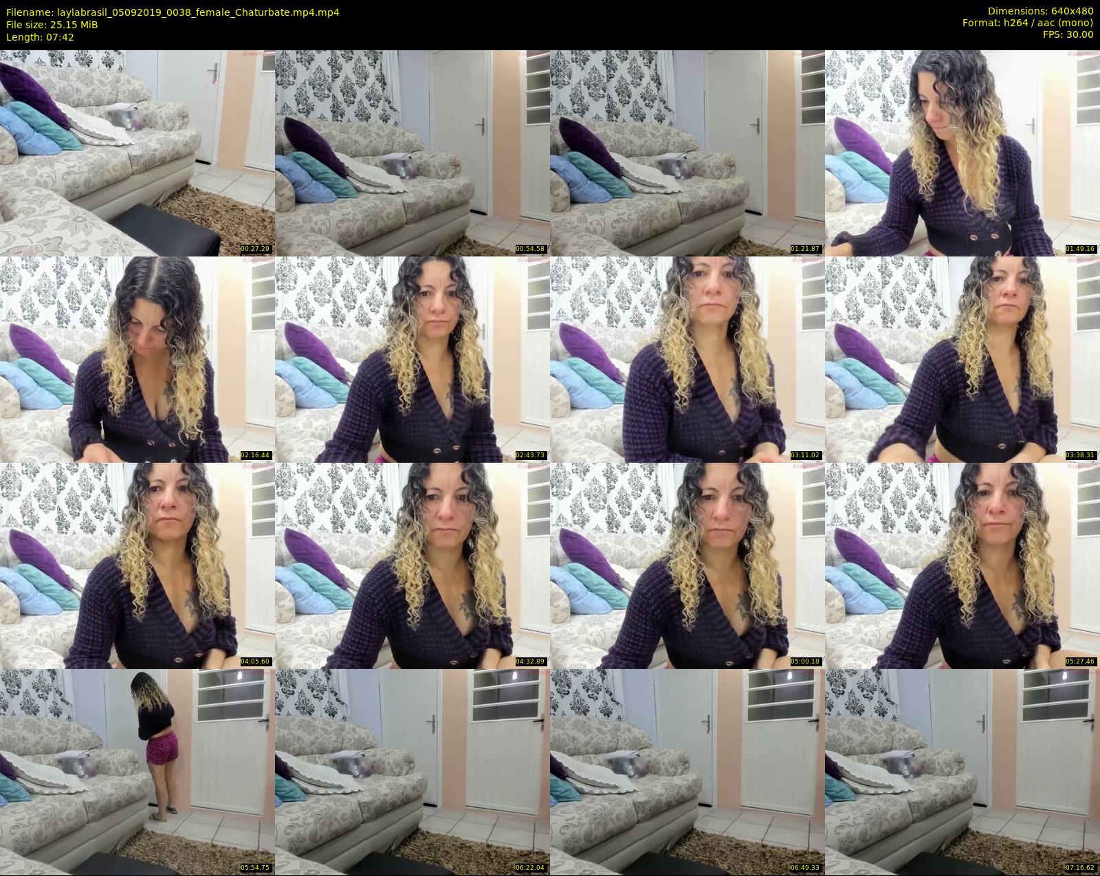 laylabrasil — 8 minute Chaturbate female cam show recording, 480p, Sep 5, 2019