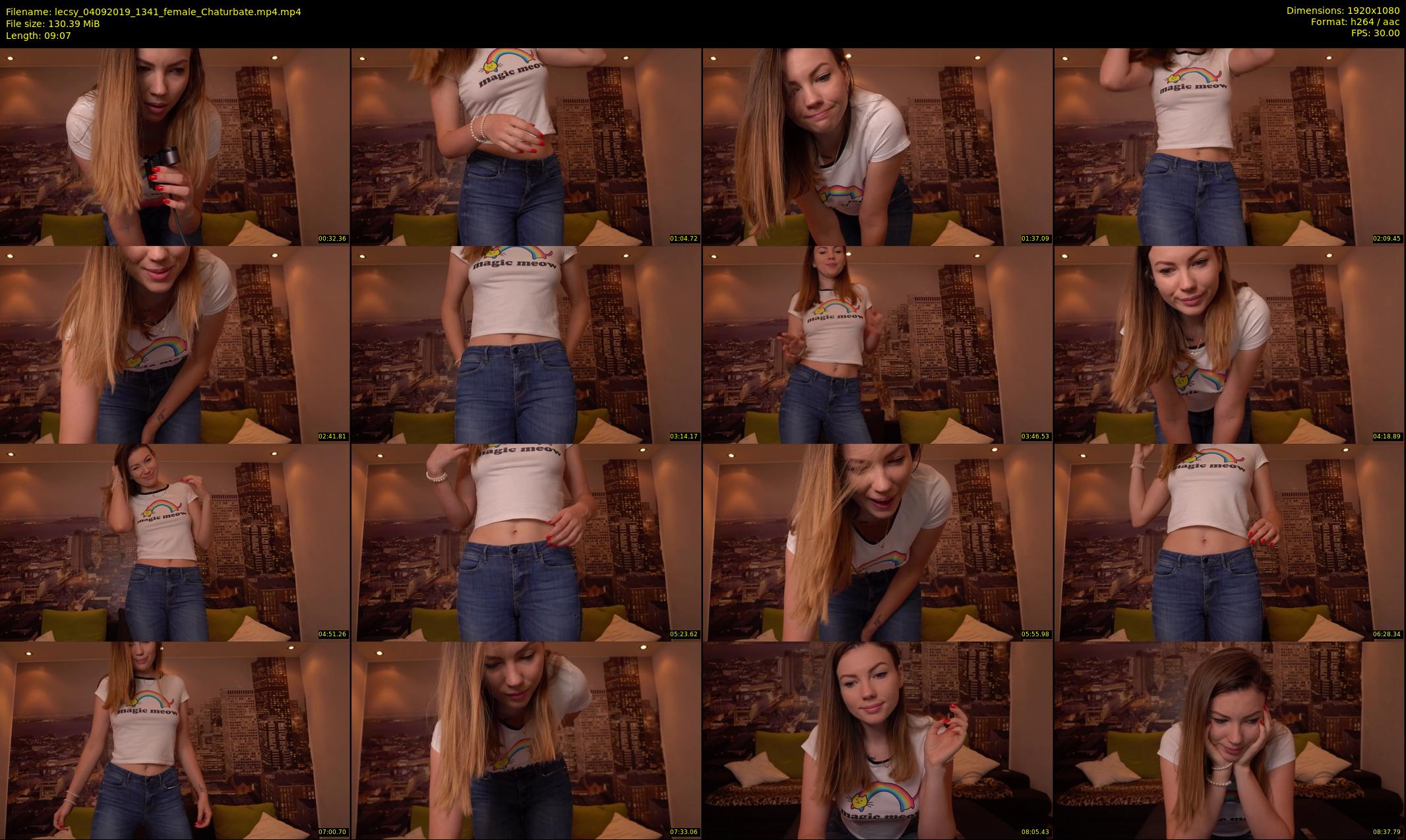 lecsy — 10 minute Chaturbate female cam show recording, 1080p, Sep 4, 2019
