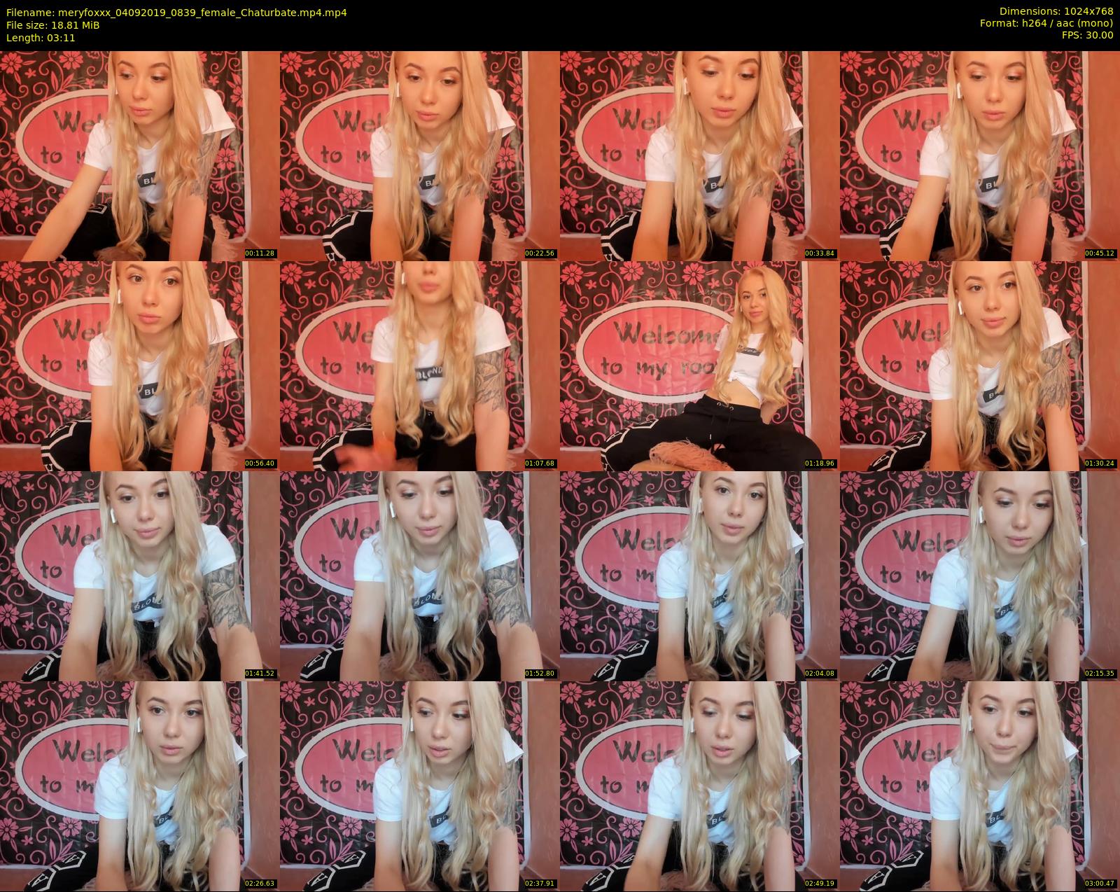 meryfoxxx — 4 minute Chaturbate female cam show recording, 720p, Sep 4, 2019