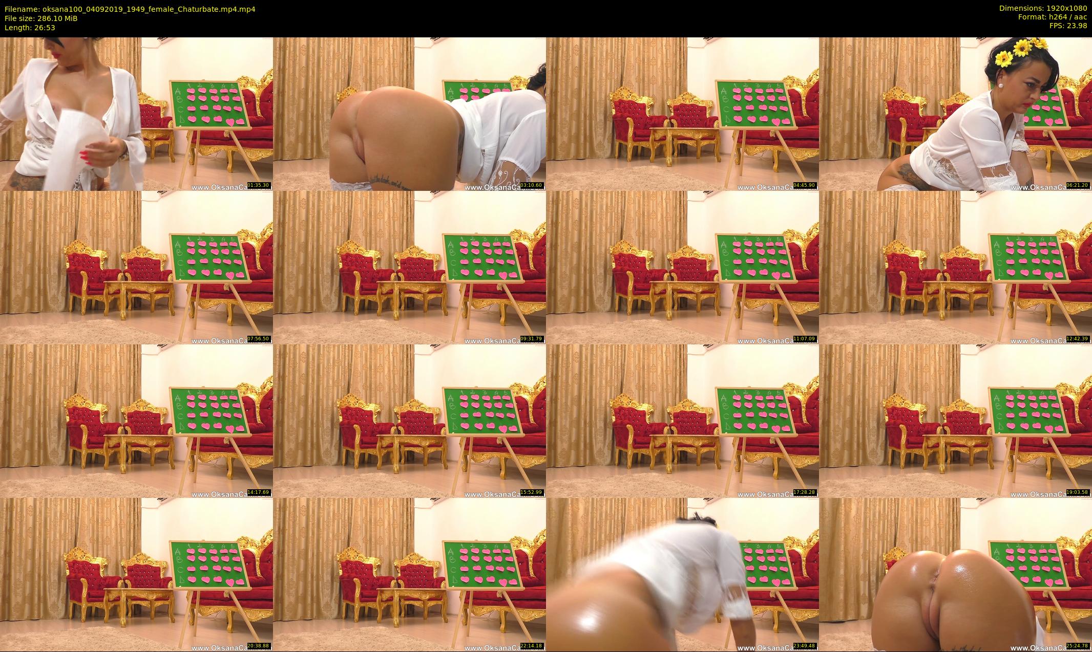oksana100 — 27 minute Chaturbate female cam show recording, 1080p, Sep 4, 2019