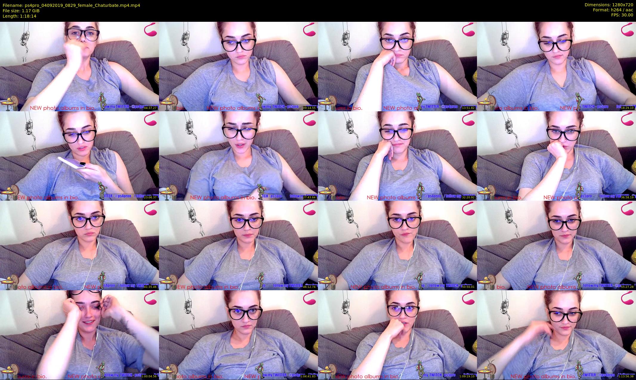 ps4pro — 79 minute Chaturbate female cam show recording, 720p, Sep 4, 2019