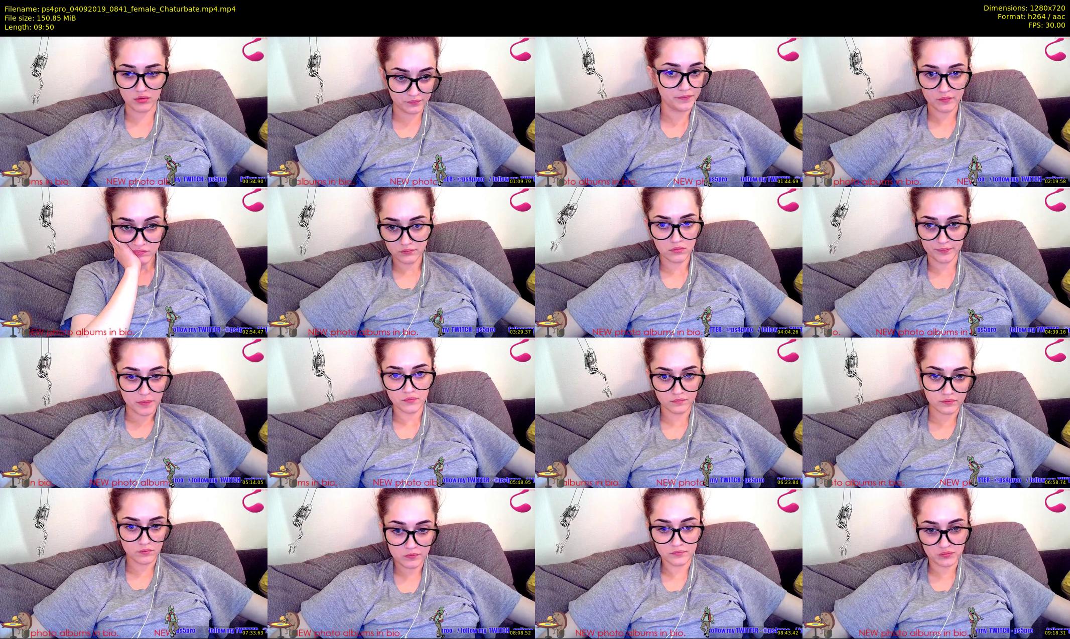 ps4pro — 10 minute Chaturbate female cam show recording, 720p, Sep 4, 2019
