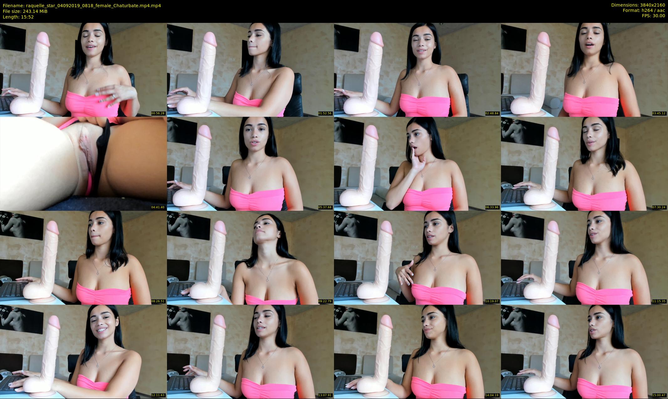 raquelle_star — 16 minute Chaturbate couple cam show recording, 4K, Sep 4, 2019