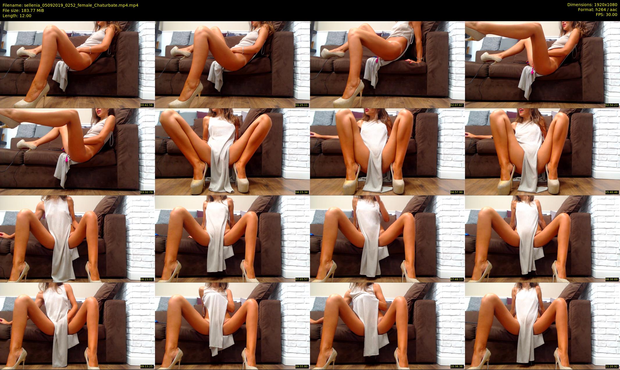 sellenia — 12 minute Chaturbate female cam show recording, 1080p, Sep 5, 2019