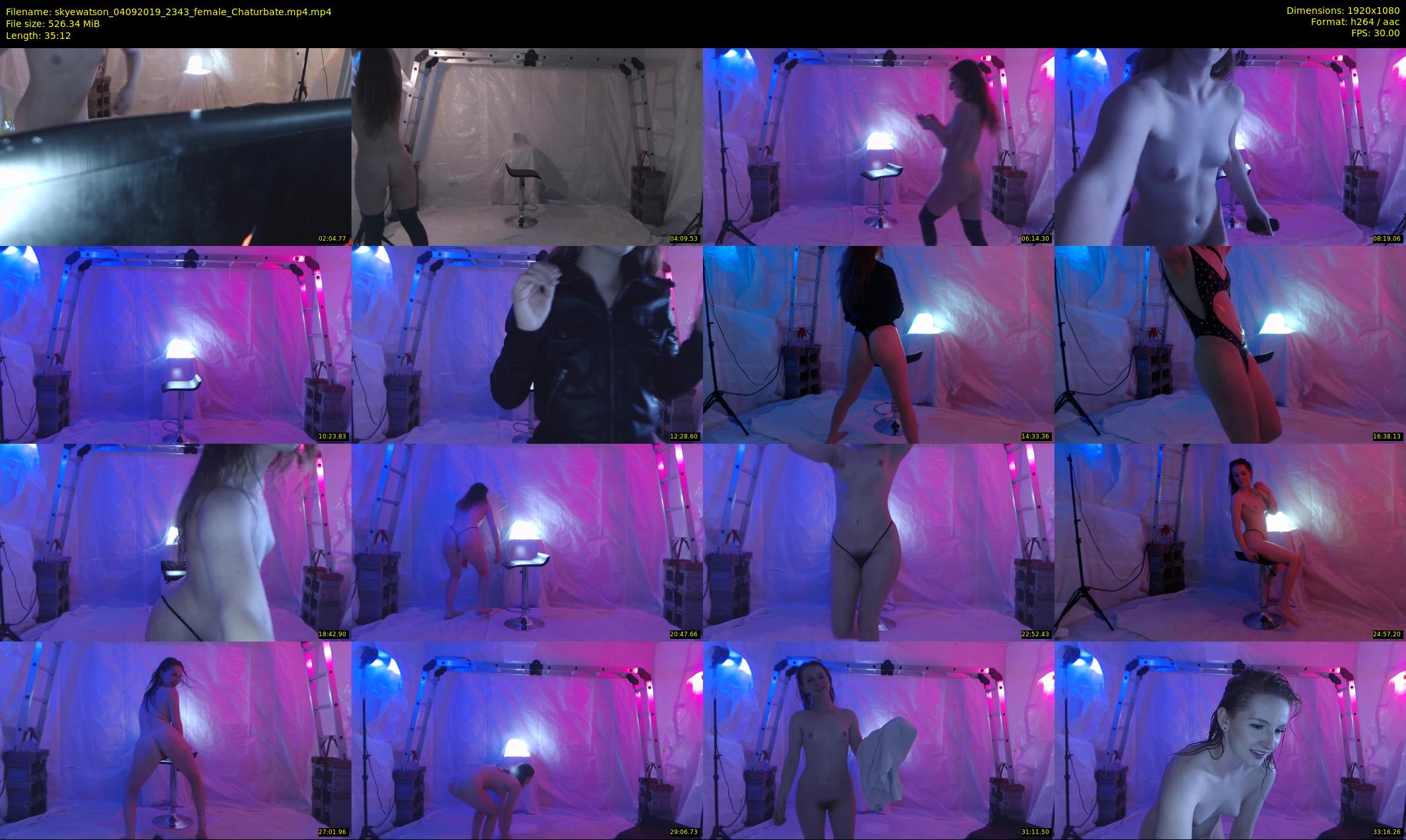 skyewatson — 36 minute Chaturbate female cam show recording, 1080p, Sep 4, 2019