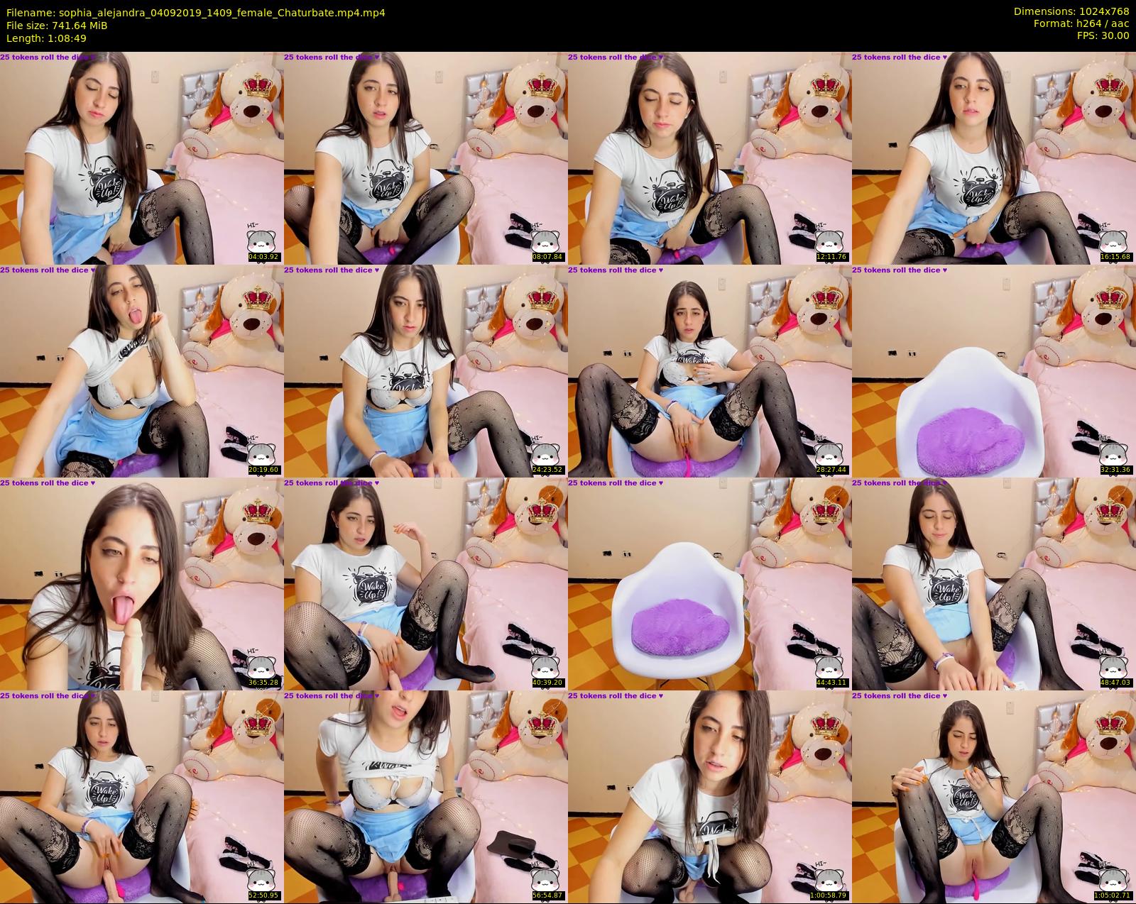 sophia_alejandra — 69 minute Chaturbate female cam show recording, 720p, Sep 4, 2019