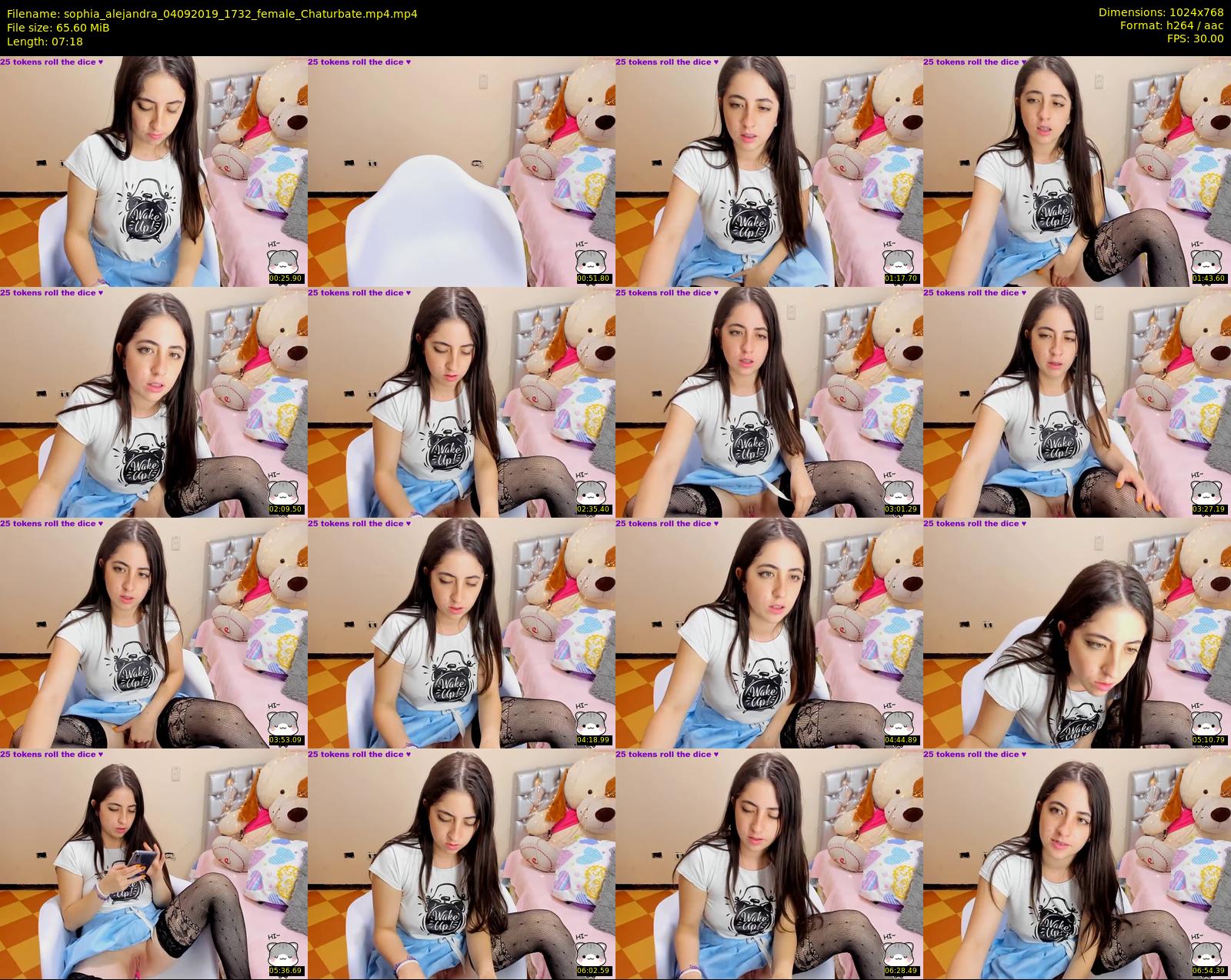 sophia_alejandra — 8 minute Chaturbate female cam show recording, 720p, Sep 4, 2019