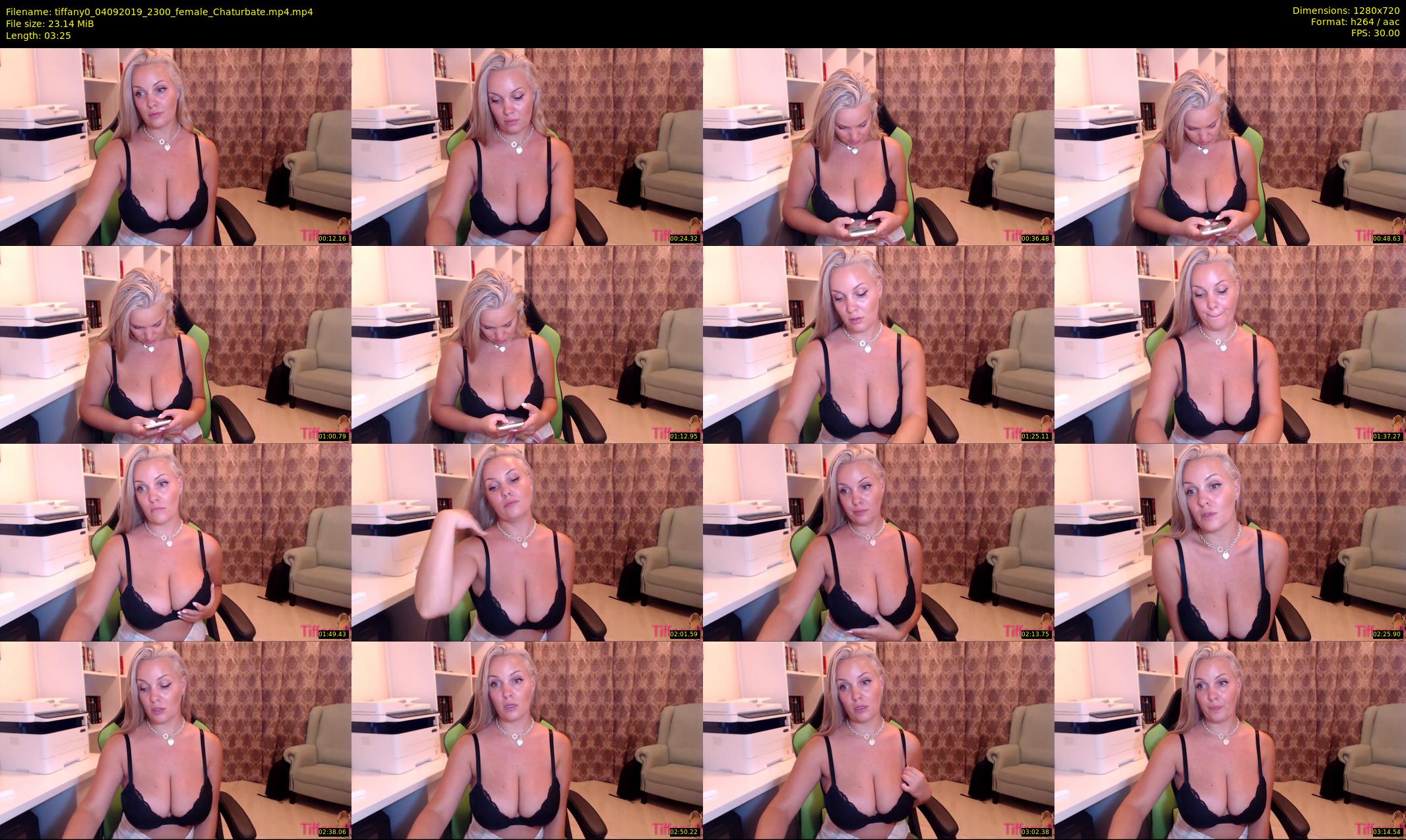 tiffany0 — 4 minute Chaturbate female cam show recording, 720p, Sep 4, 2019
