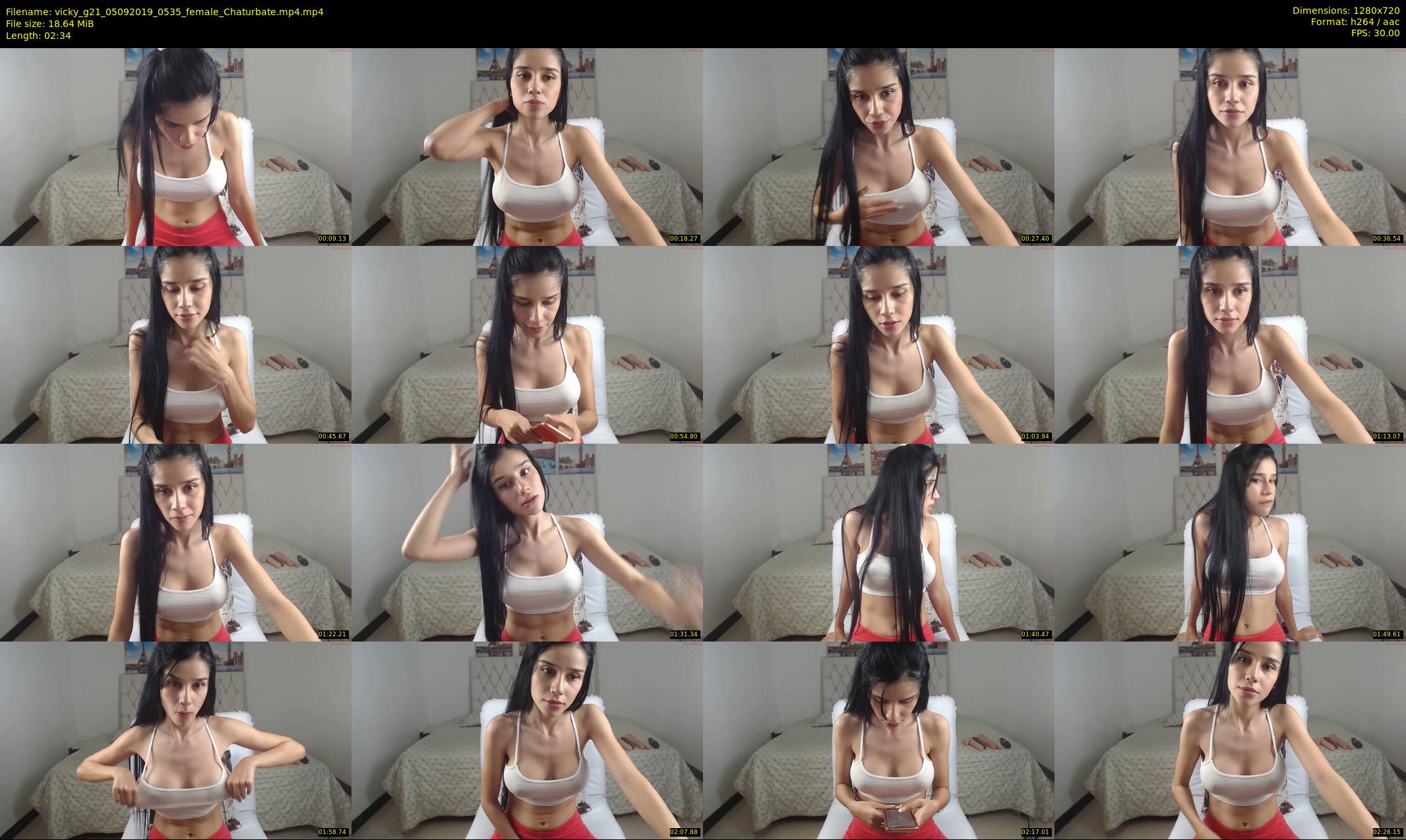 vicky_g21 — 3 minute Chaturbate female cam show recording, 720p, Sep 5, 2019