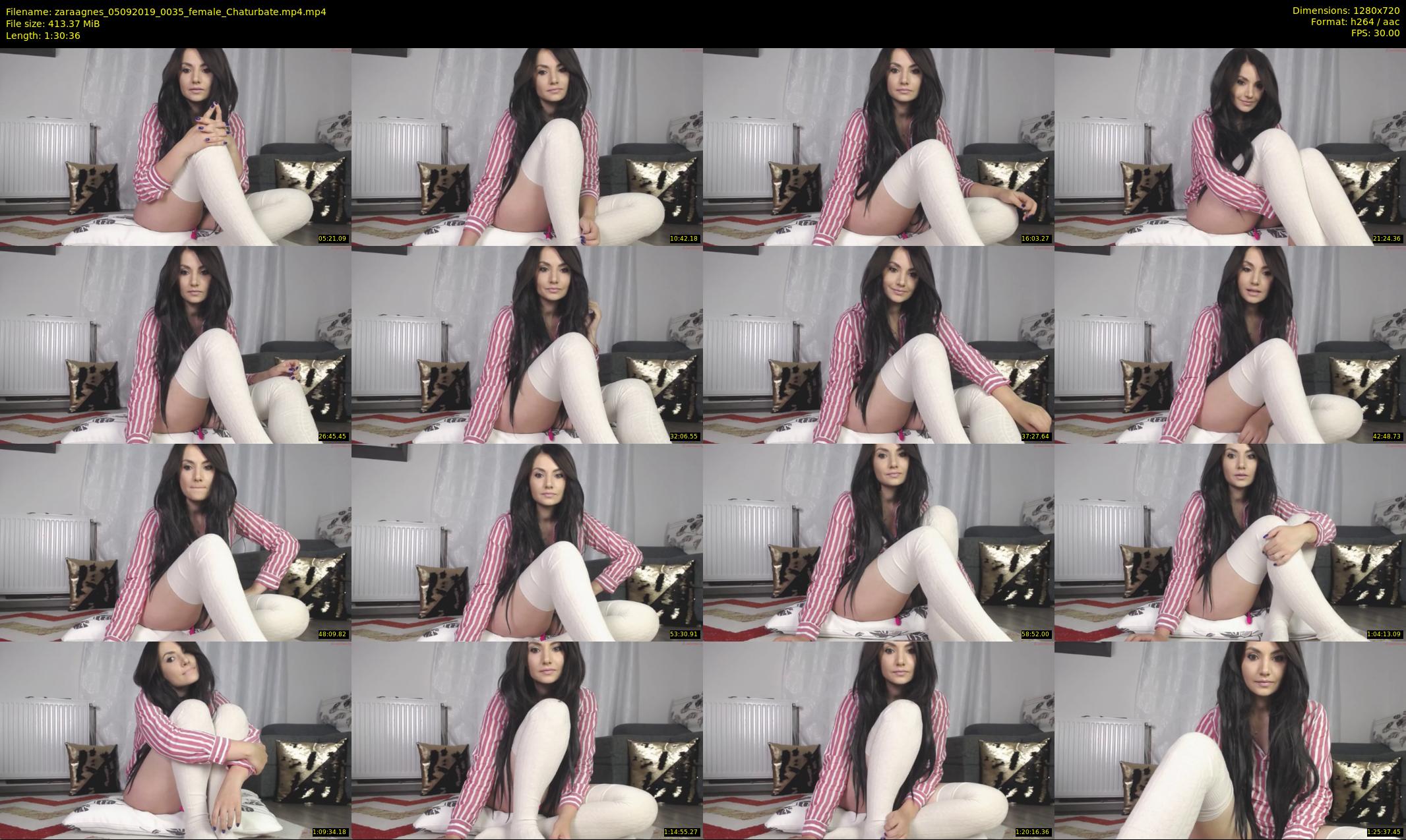 zaraagnes — 91 minute Chaturbate female cam show recording, 720p, Sep 5, 2019