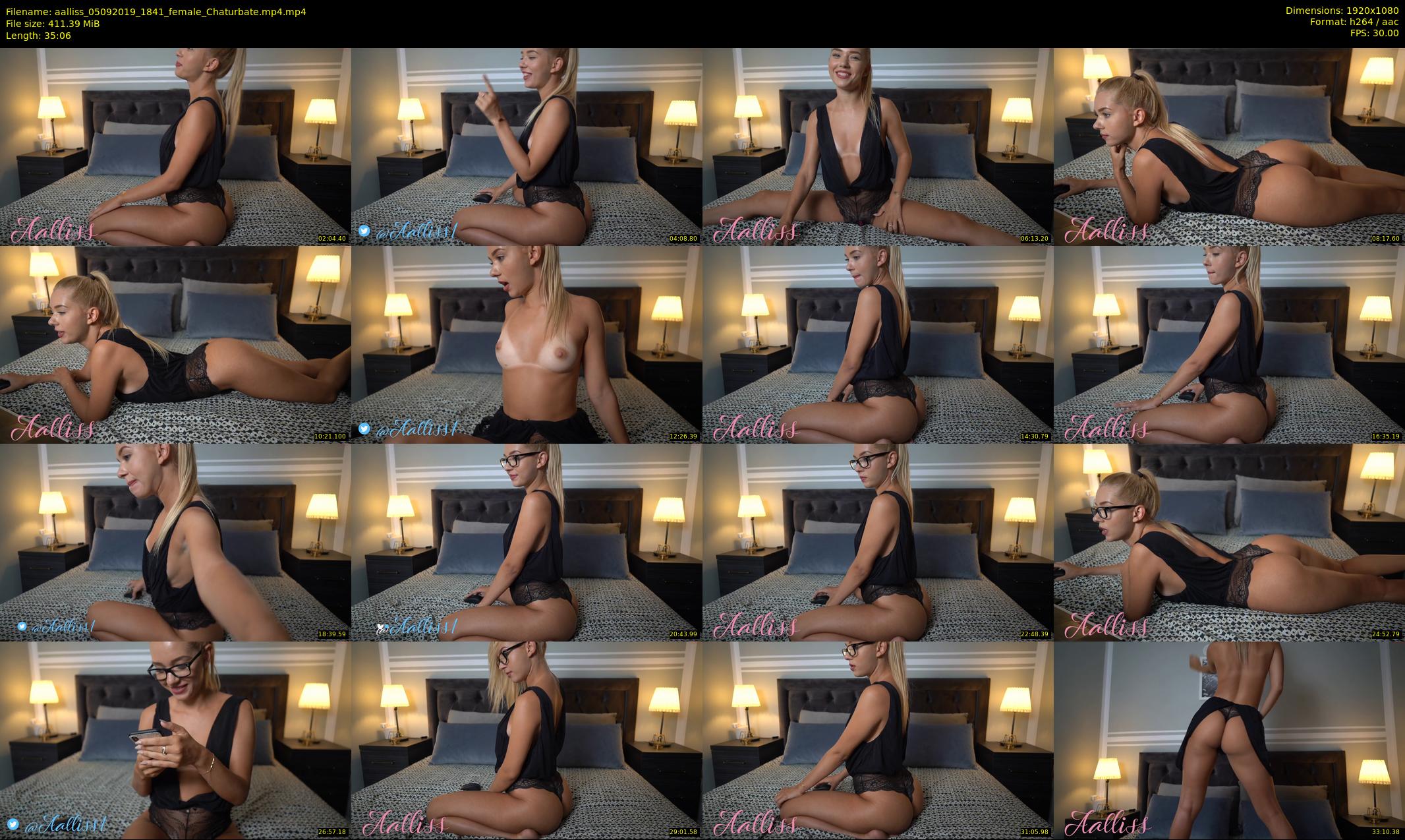 aalliss — 36 minute Chaturbate female cam show recording, 1080p, Sep 5, 2019