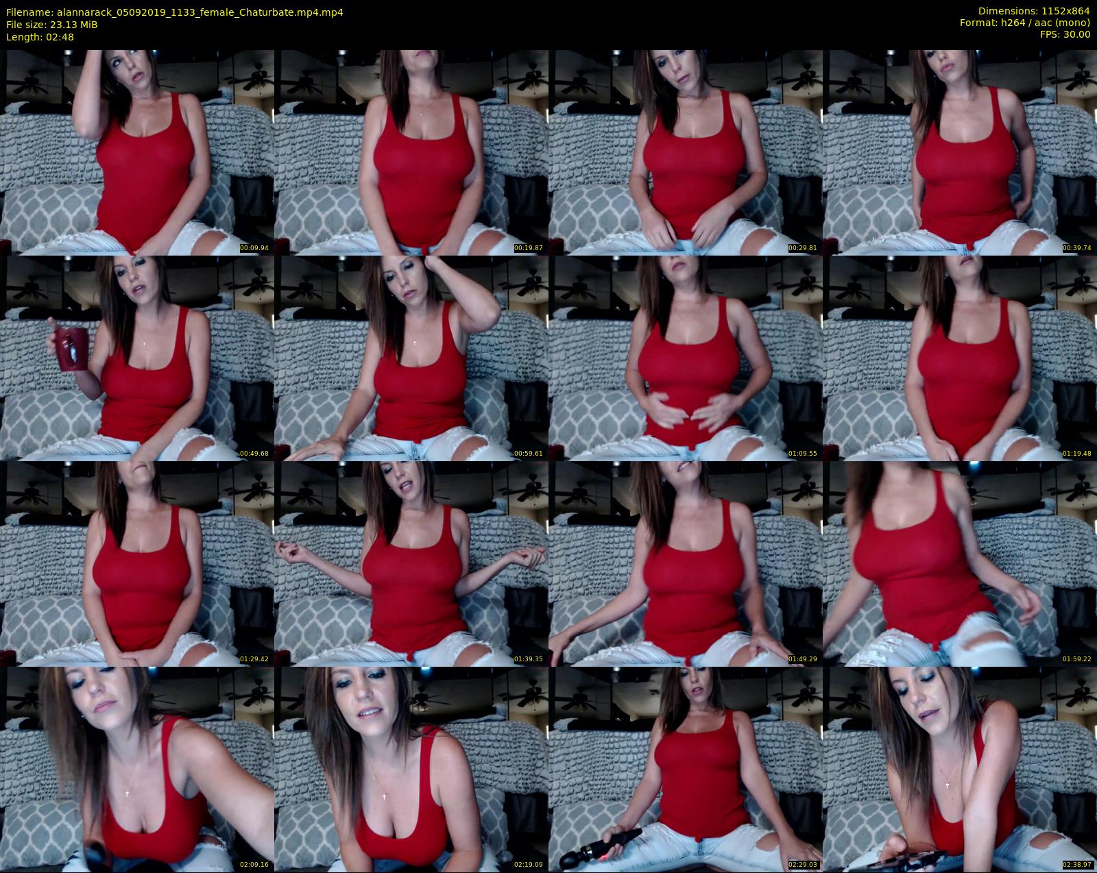 alannarack — 3 minute Chaturbate female cam show recording, 720p, Sep 5, 2019