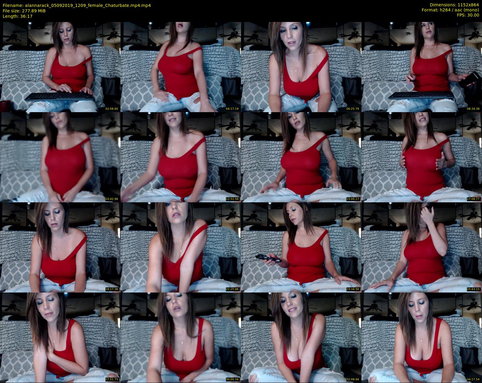 alannarack — 37 minute Chaturbate female cam show recording, 720p, Sep 5, 2019
