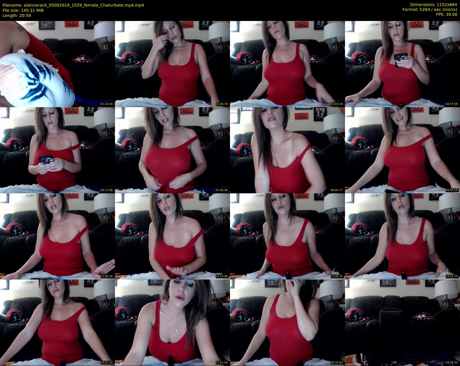 alannarack — 21 minute Chaturbate female cam show recording, 720p, Sep 5, 2019