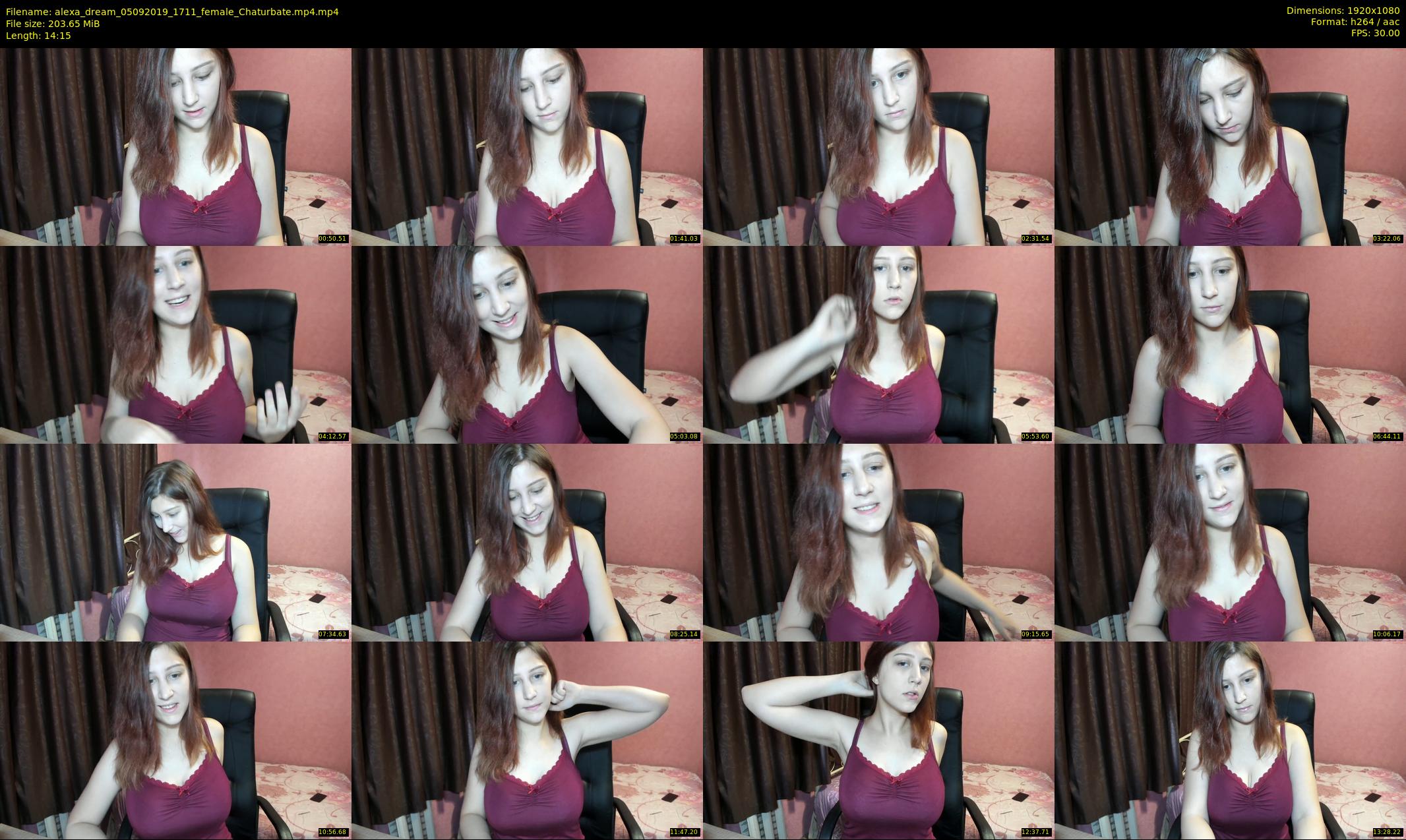 alexa_dream — 15 minute Chaturbate female cam show recording, 1080p, Sep 5, 2019