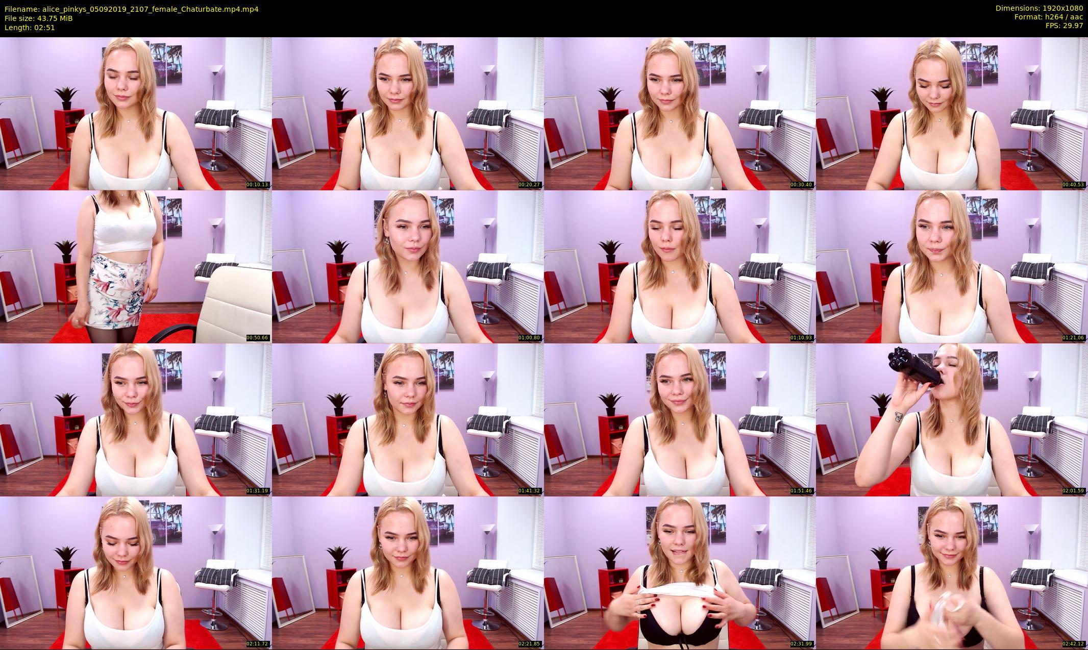 alice_pinkys — 3 minute Chaturbate female cam show recording, 1080p, Sep 5, 2019