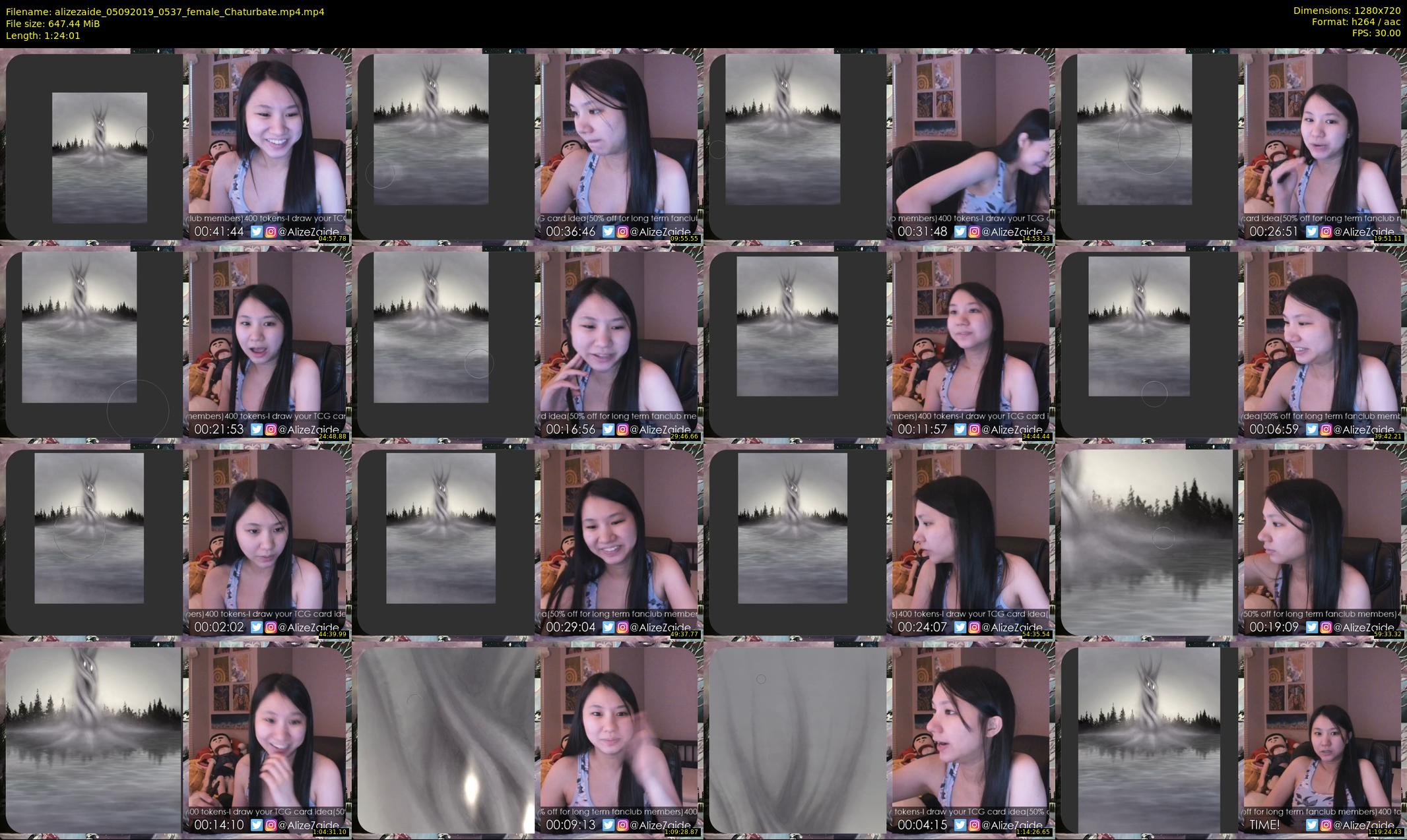 alizezaide — 85 minute Chaturbate female cam show recording, 720p, Sep 5, 2019