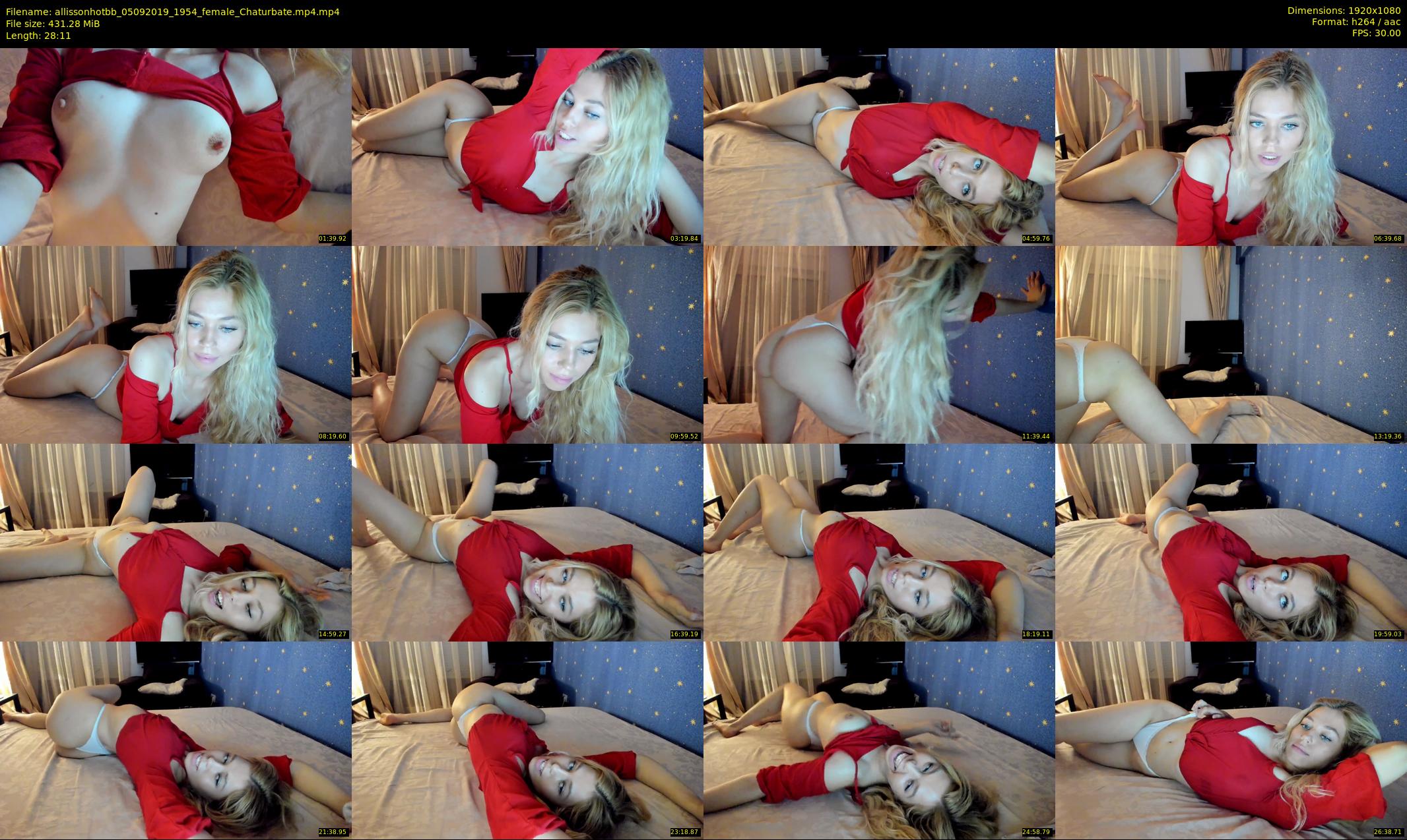 allissonhotbb — 29 minute Chaturbate female cam show recording, 1080p, Sep 5, 2019
