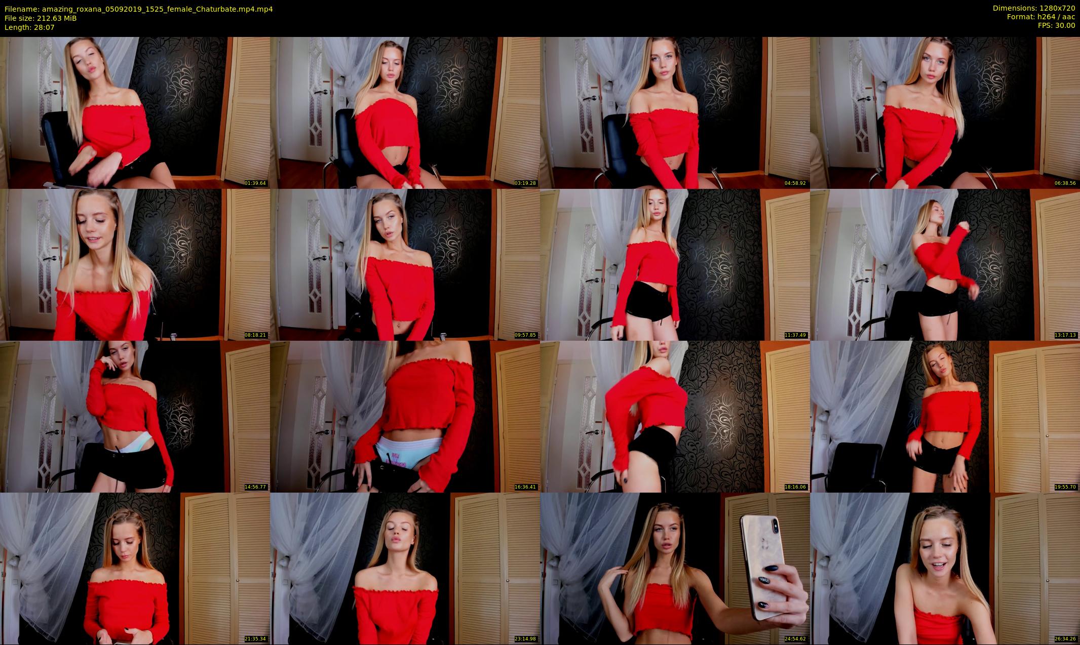 amazing_roxana — 29 minute Chaturbate female cam show recording, 720p, Sep 5, 2019