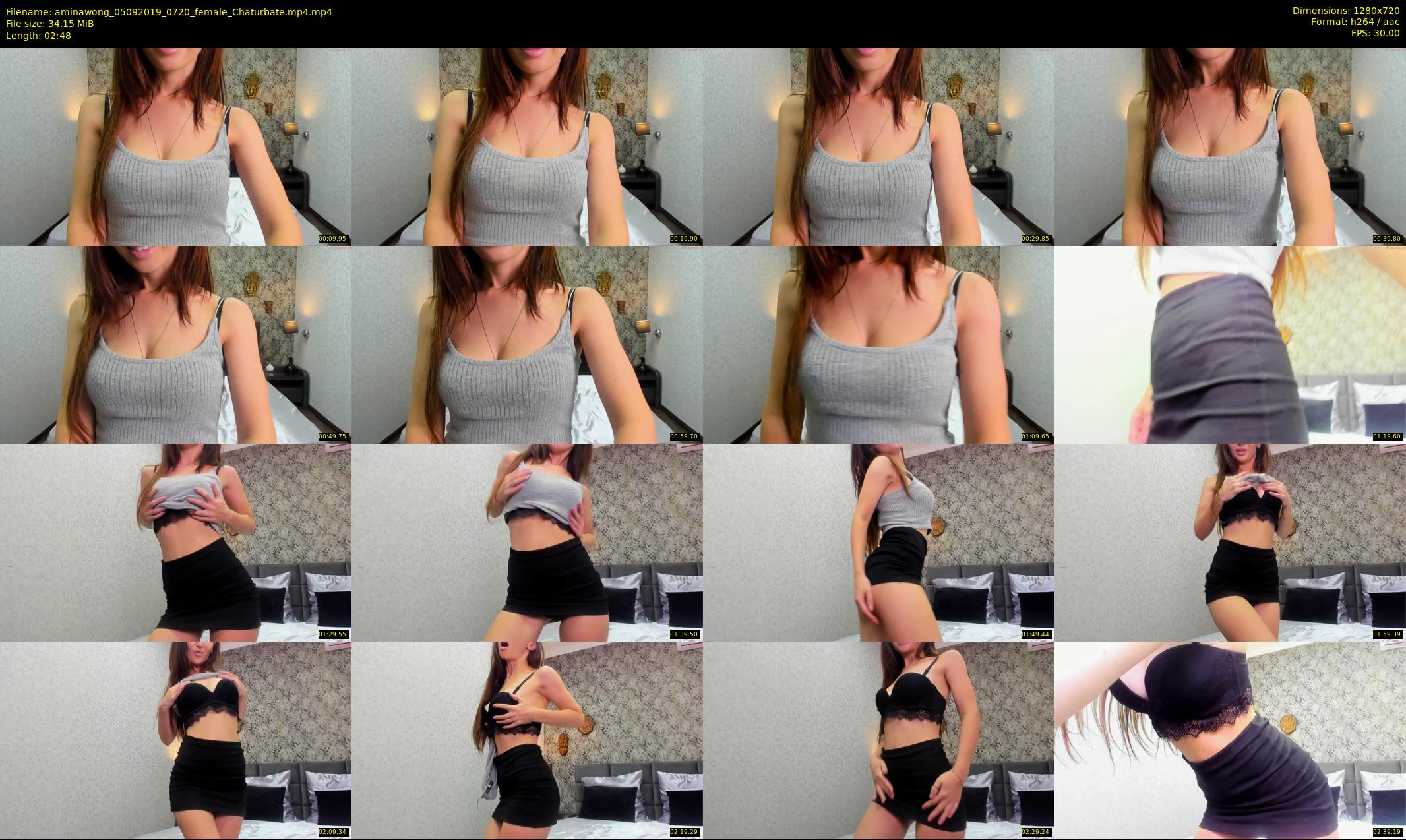 aminawong — 3 minute Chaturbate female cam show recording, 720p, Sep 5, 2019