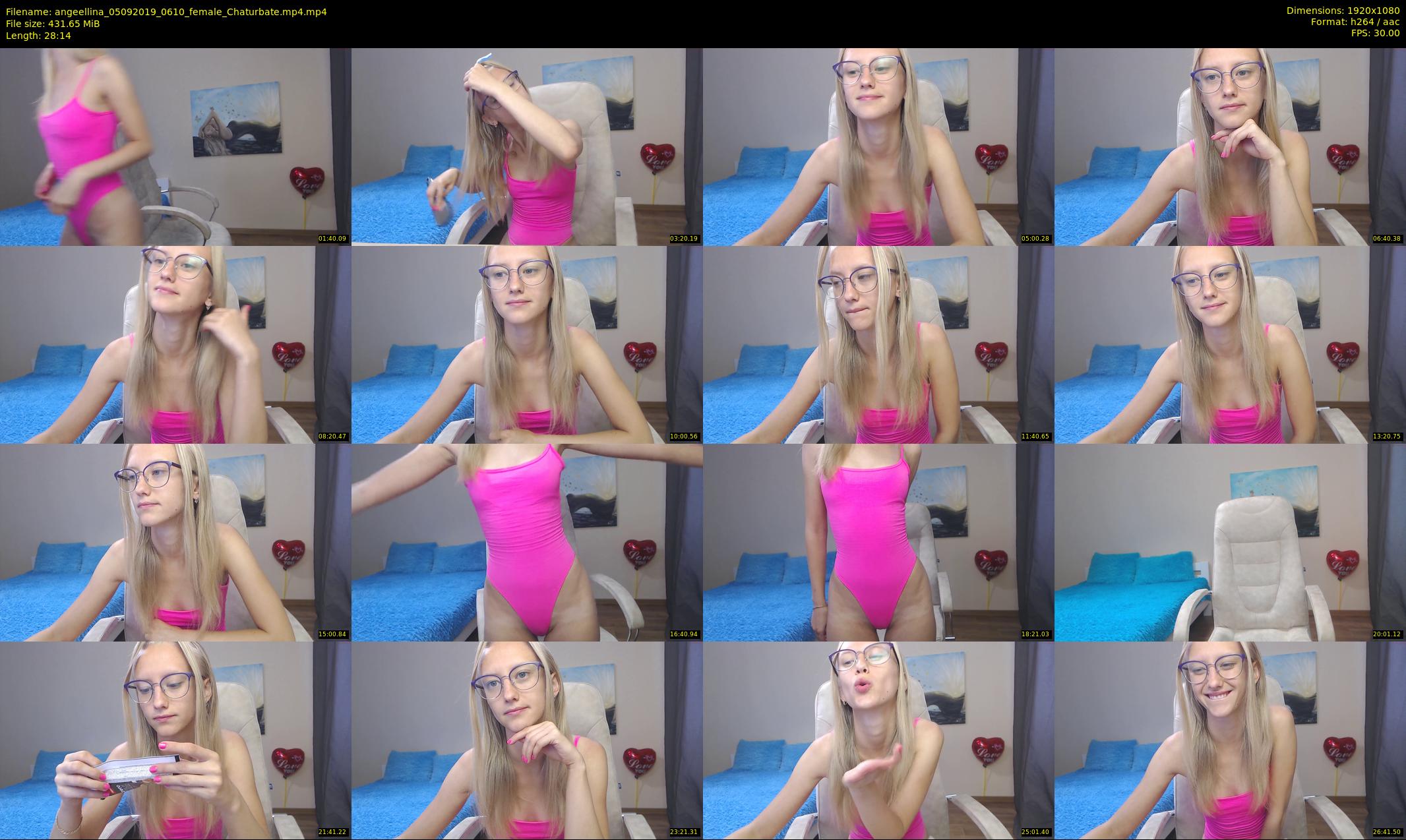 angeellina — 29 minute Chaturbate female cam show recording, 1080p, Sep 5, 2019