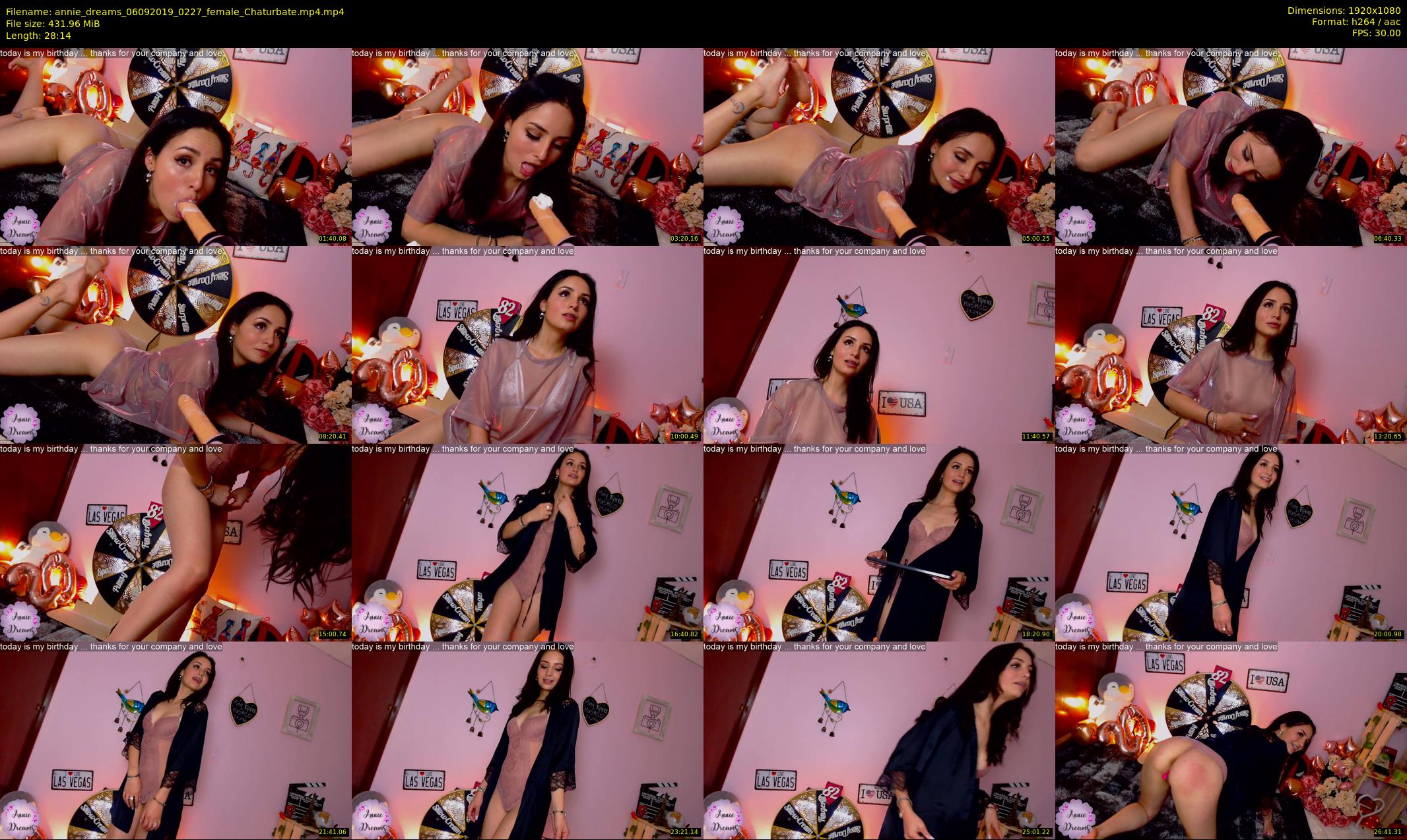 annie_dreams — 29 minute Chaturbate female cam show recording, 1080p, Sep 6, 2019