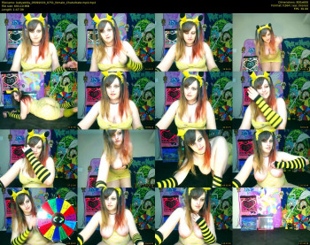 babyzelda — 108 minute Chaturbate female cam show recording, 480p, Sep 5, 2019