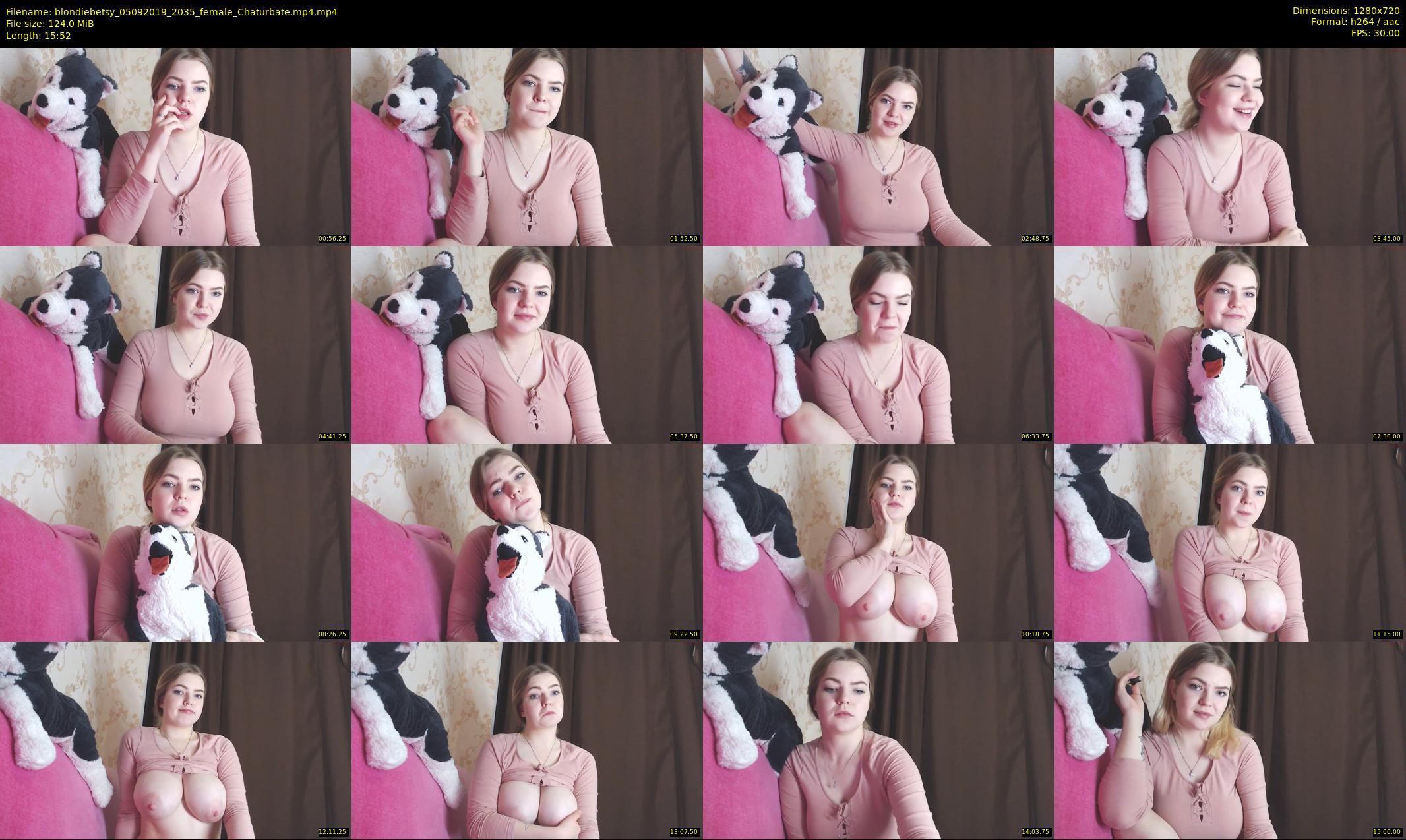 blondiebetsy — 16 minute Chaturbate female cam show recording, 720p, Sep 5, 2019