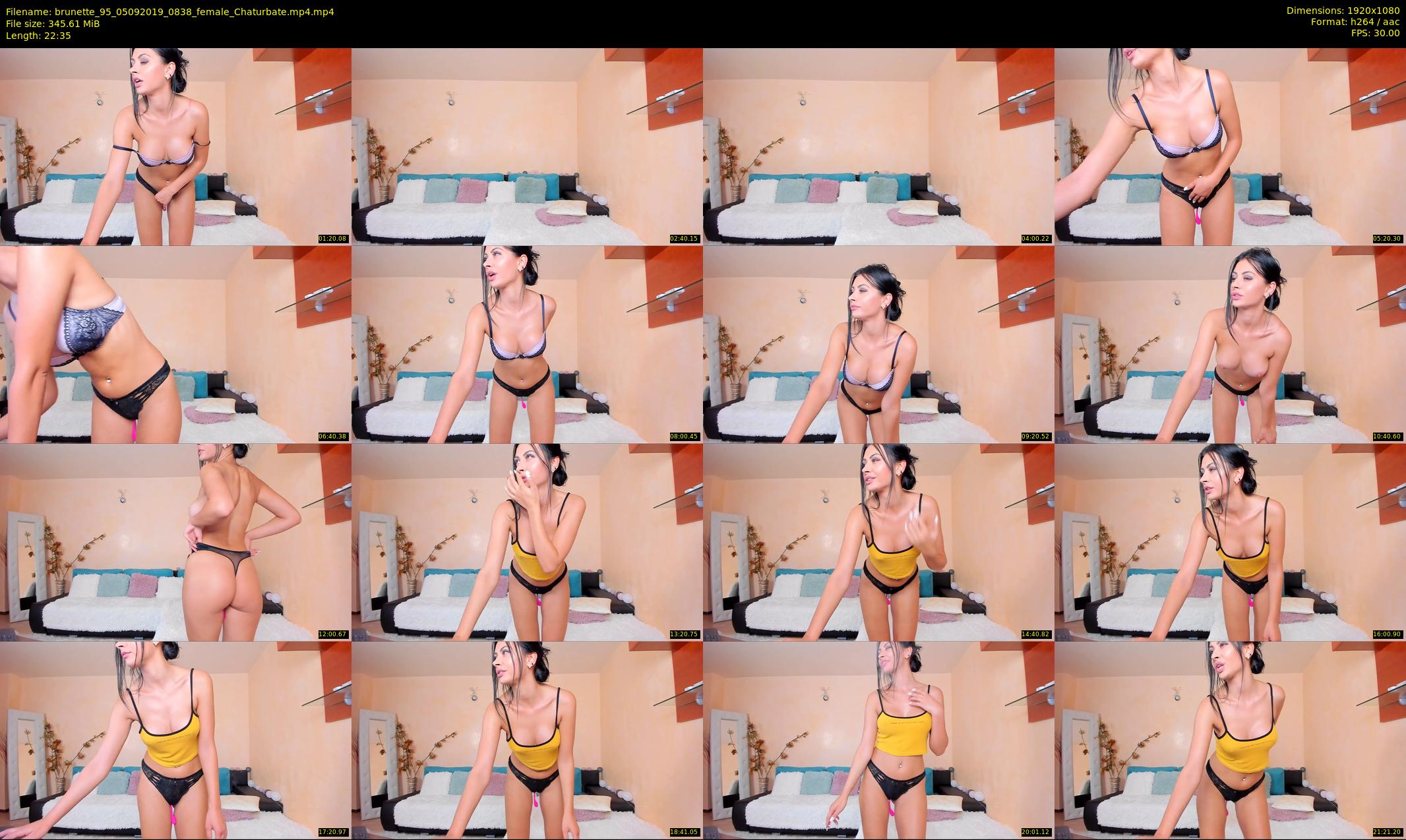 brunette_95 — 23 minute Chaturbate female cam show recording, 1080p, Sep 5, 2019