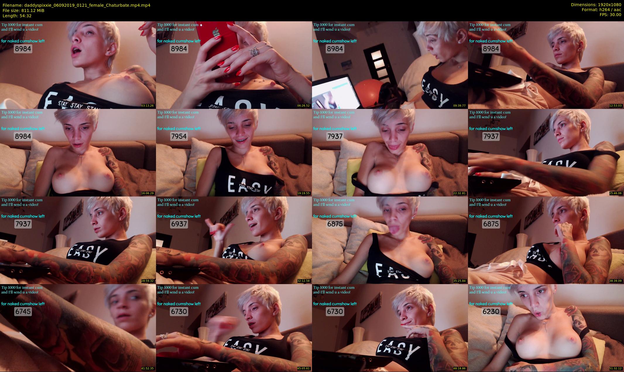 daddyspixxie — 55 minute Chaturbate female cam show recording, 1080p, Sep 6, 2019