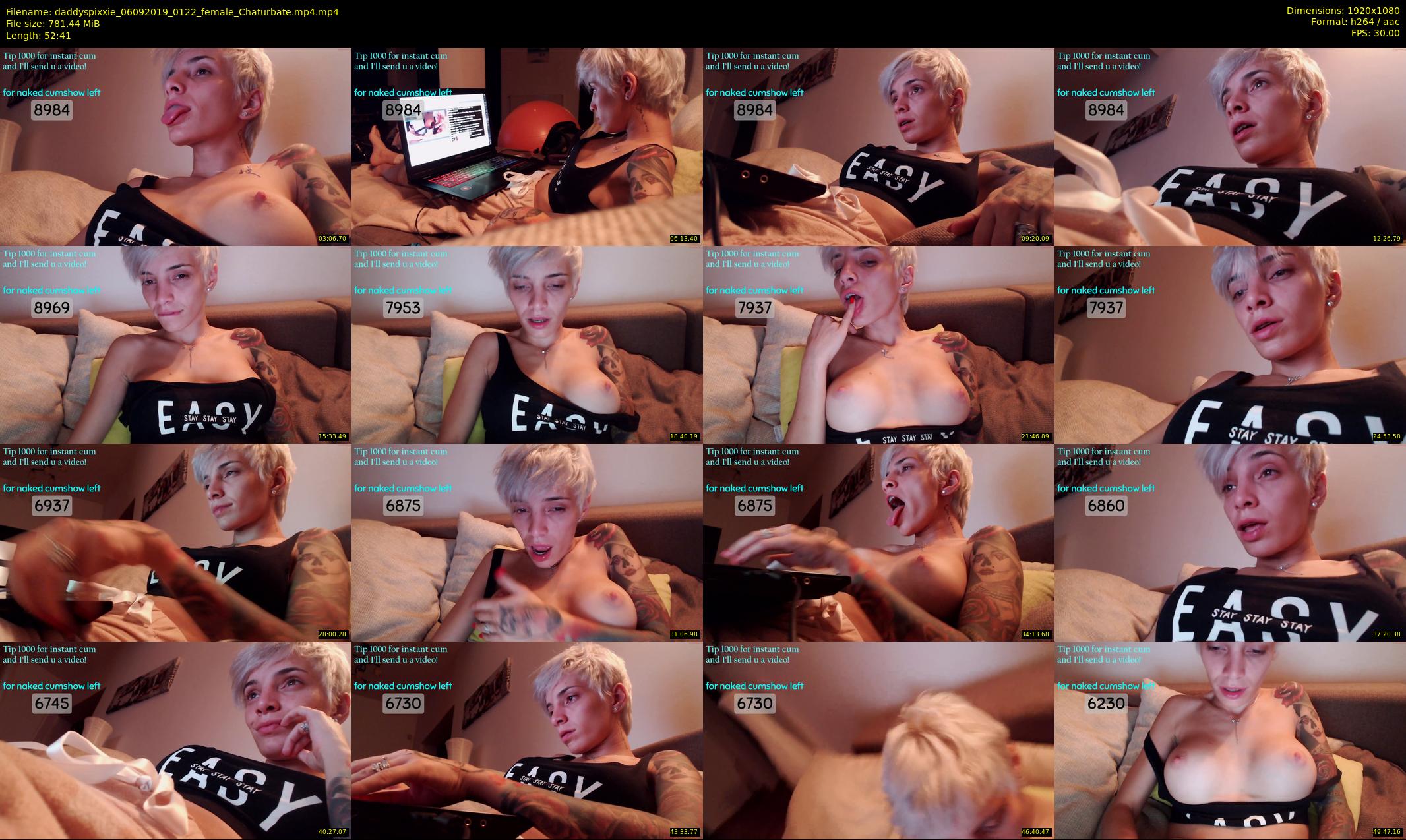 daddyspixxie — 53 minute Chaturbate female cam show recording, 1080p, Sep 6, 2019