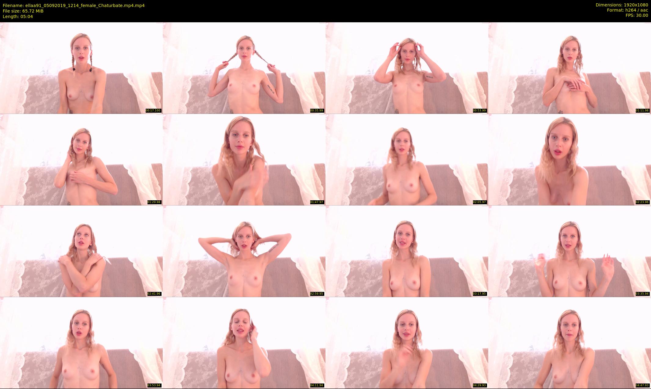 ellaa91 — 6 minute Chaturbate female cam show recording, 1080p, Sep 5, 2019
