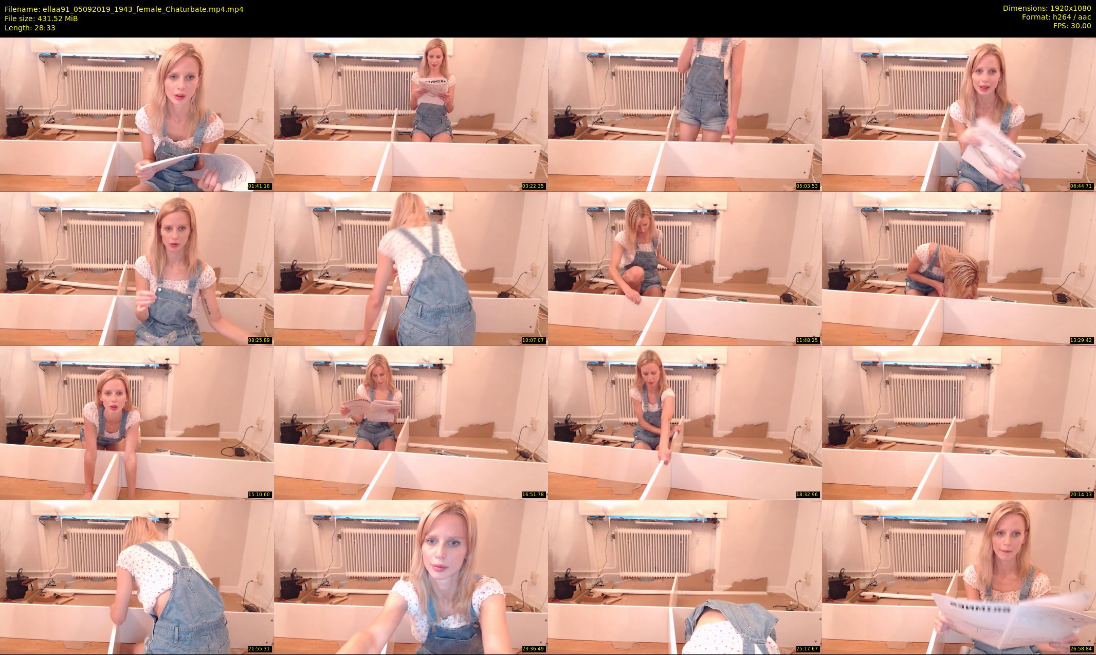 ellaa91 — 29 minute Chaturbate female cam show recording, 1080p, Sep 5, 2019