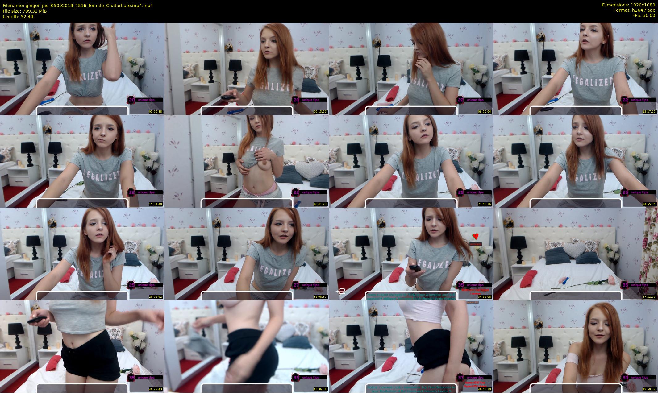 ginger_pie — 53 minute Chaturbate female cam show recording, 1080p, Sep 5, 2019