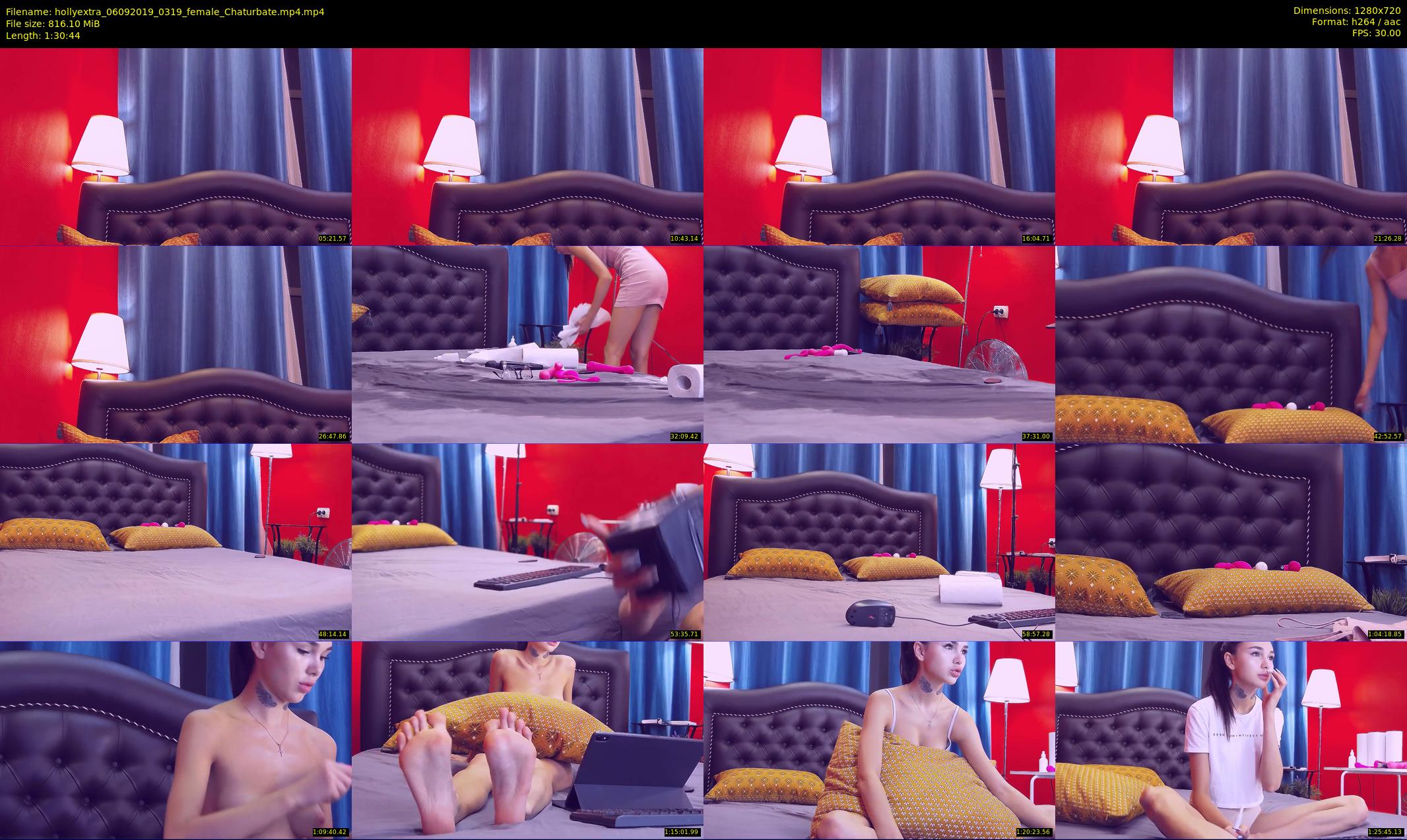 hollyextra — 91 minute Chaturbate female cam show recording, 720p, Sep 6, 2019