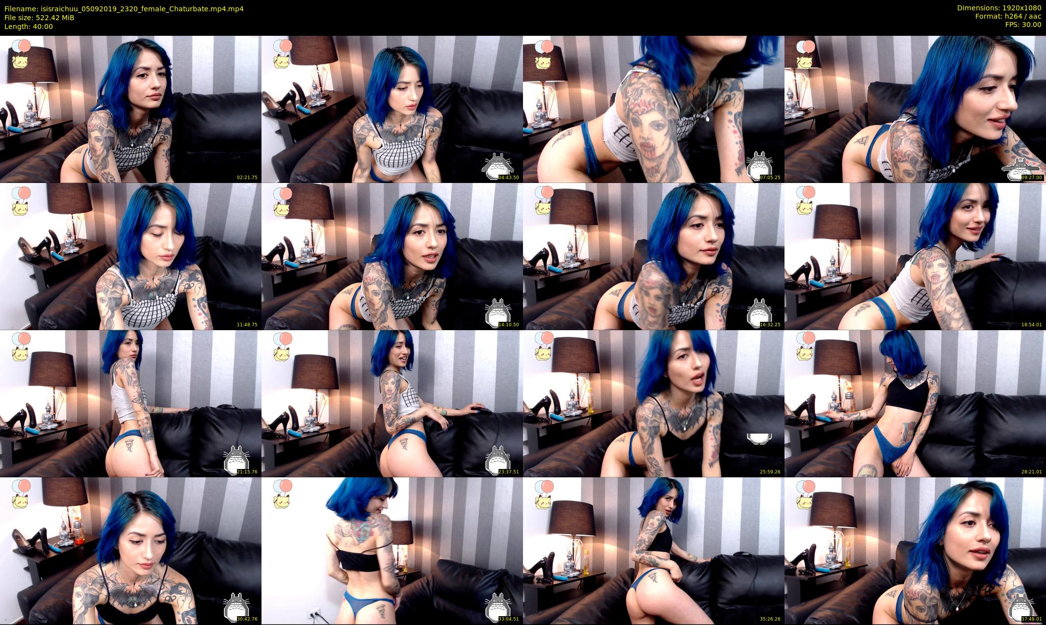 isisraichuu — 40 minute Chaturbate female cam show recording, 1080p, Sep 5, 2019