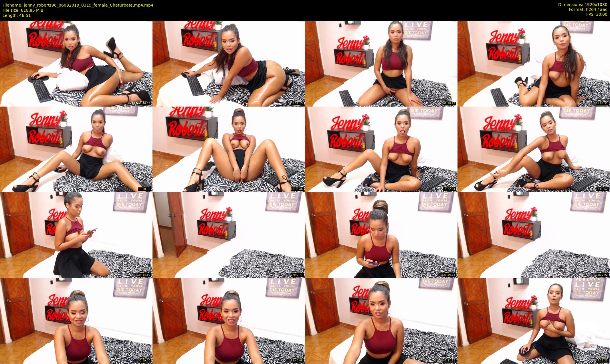 jenny_roberts96 — 47 minute Chaturbate female cam show recording, 1080p, Sep 6, 2019