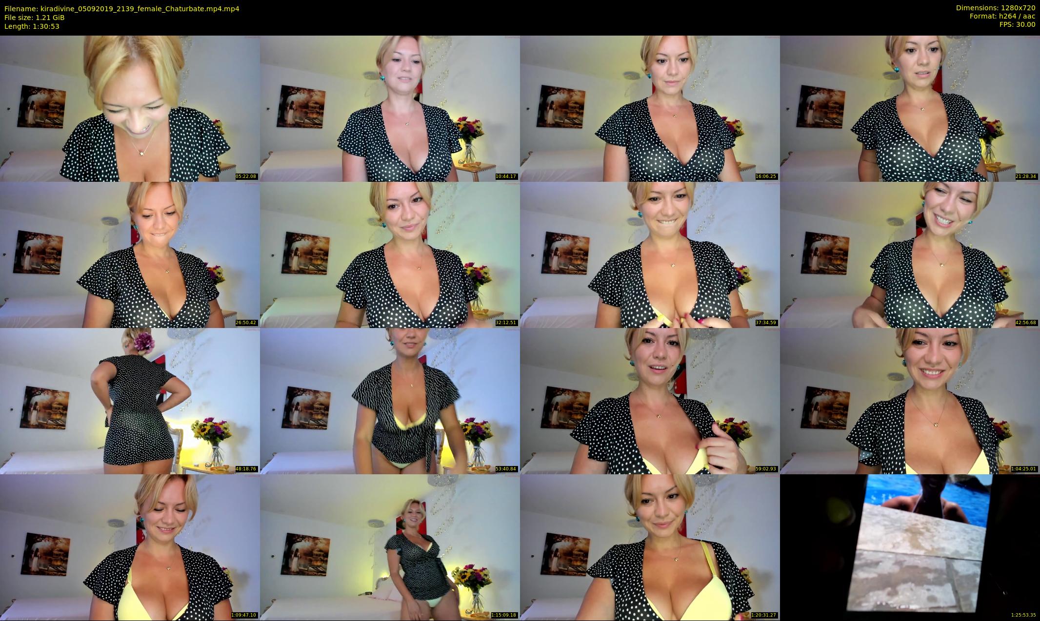 kiradivine — 91 minute Chaturbate female cam show recording, 720p, Sep 5, 2019