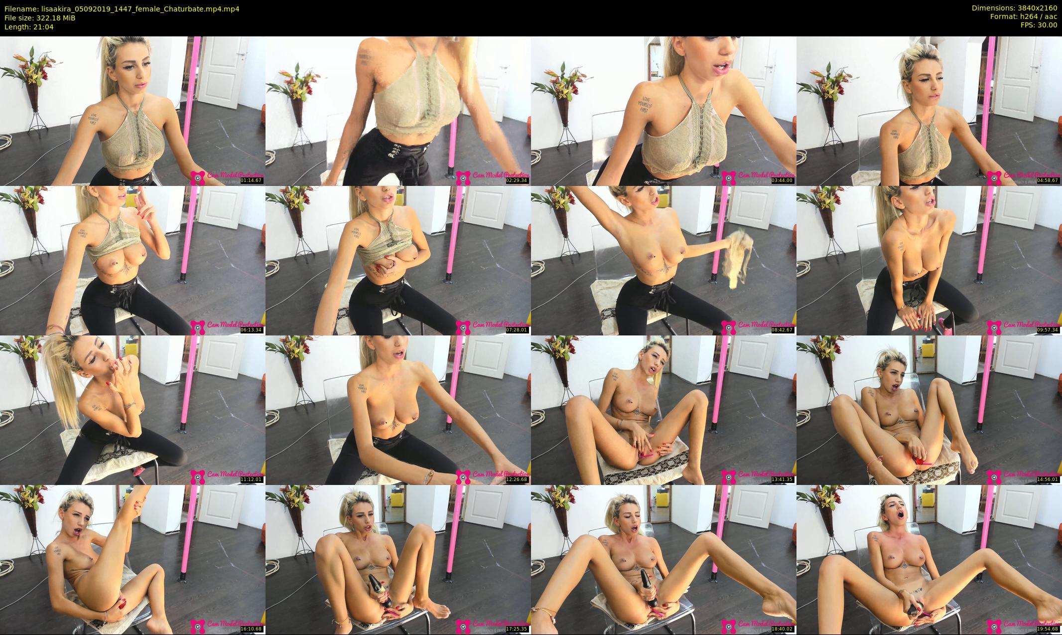 lisaakira — 22 minute Chaturbate female cam show recording, 4K, Sep 5, 2019