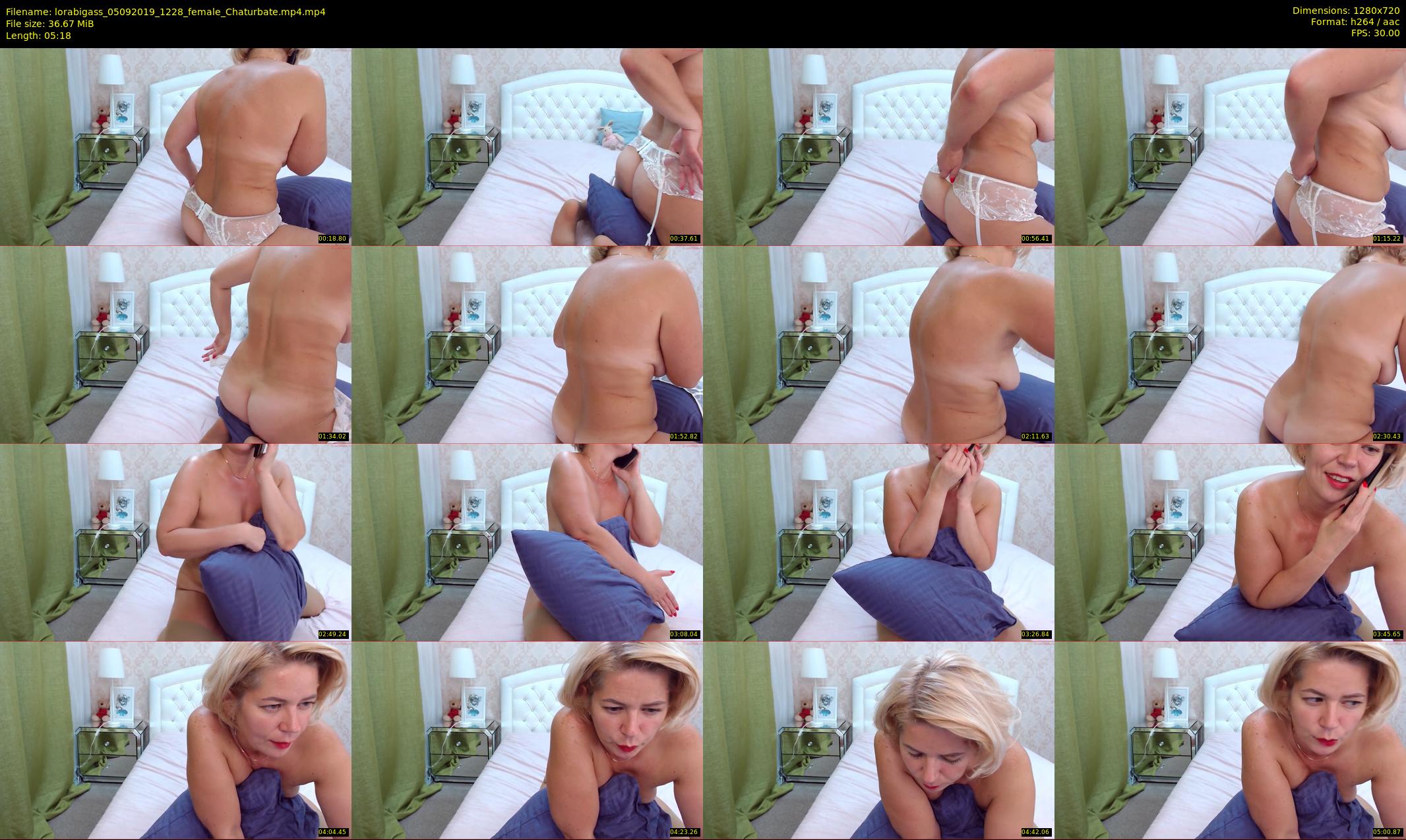 lorabigass — 6 minute Chaturbate female cam show recording, 720p, Sep 5, 2019