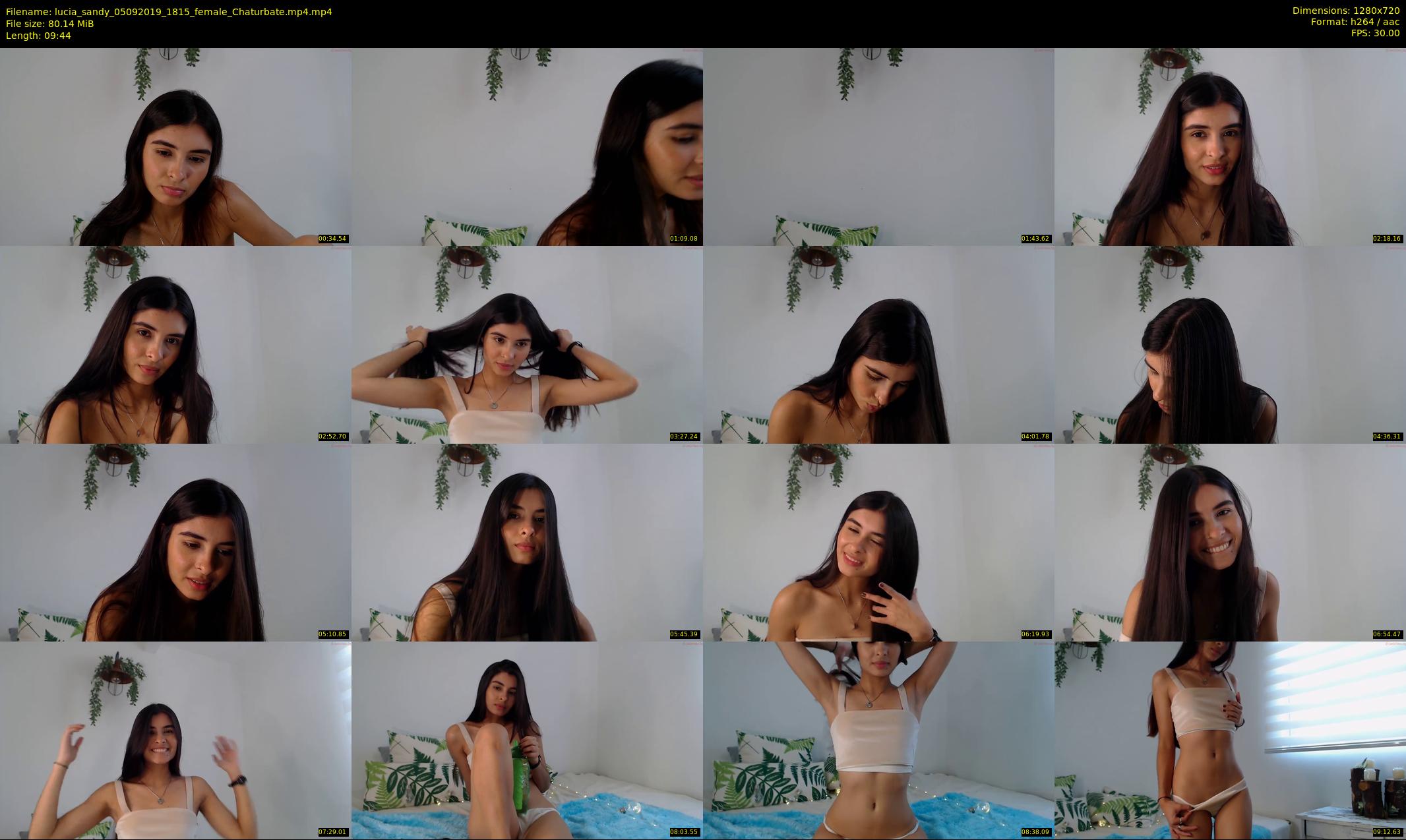 lucia_sandy — 10 minute Chaturbate female cam show recording, 720p, Sep 5, 2019