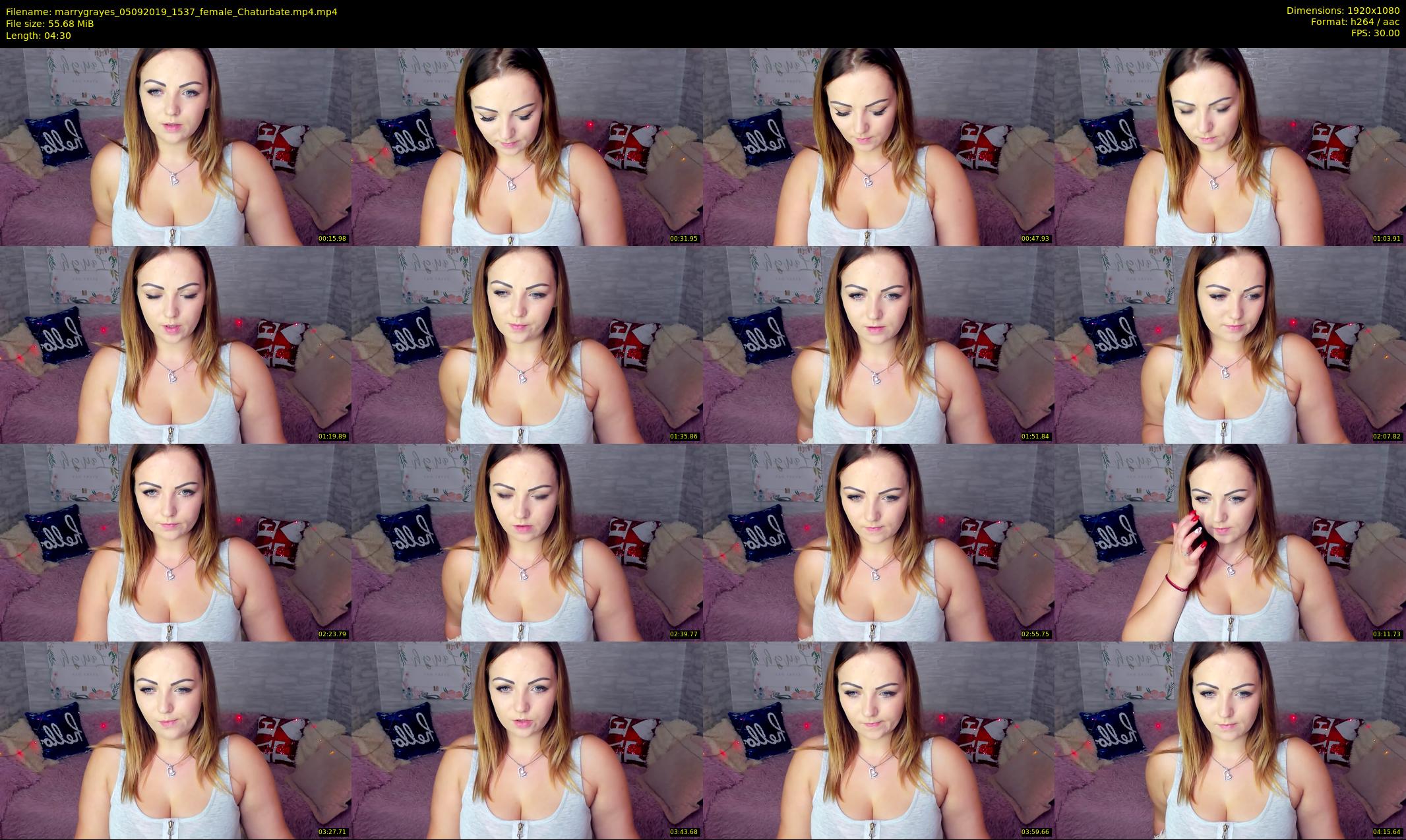 marrygrayes — 5 minute Chaturbate female cam show recording, 1080p, Sep 5, 2019
