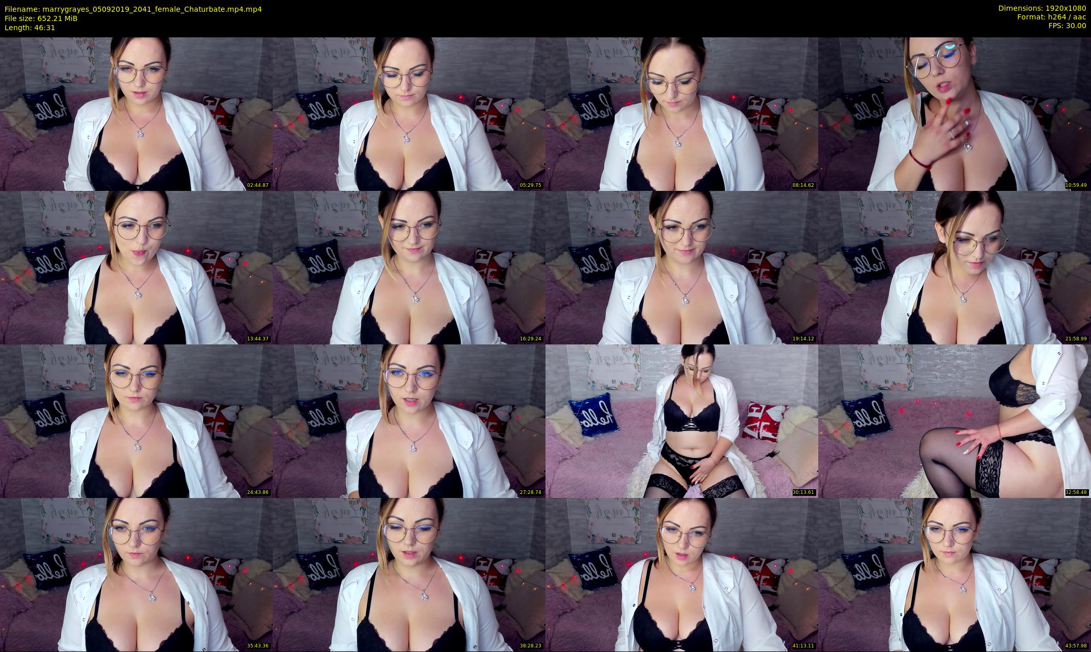 marrygrayes — 47 minute Chaturbate female cam show recording, 1080p, Sep 5, 2019