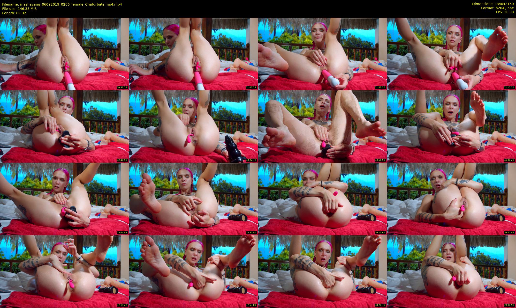 mashayang — 10 minute Chaturbate female cam show recording, 4K, Sep 6, 2019